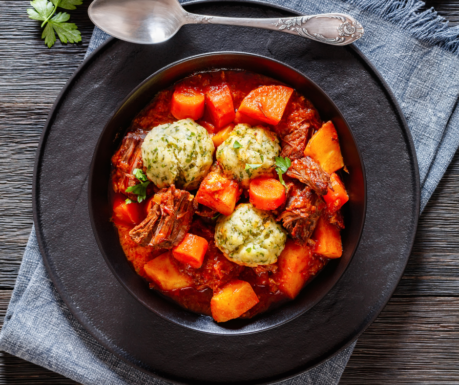 Slow Cooker Beef Stew with Dumplings