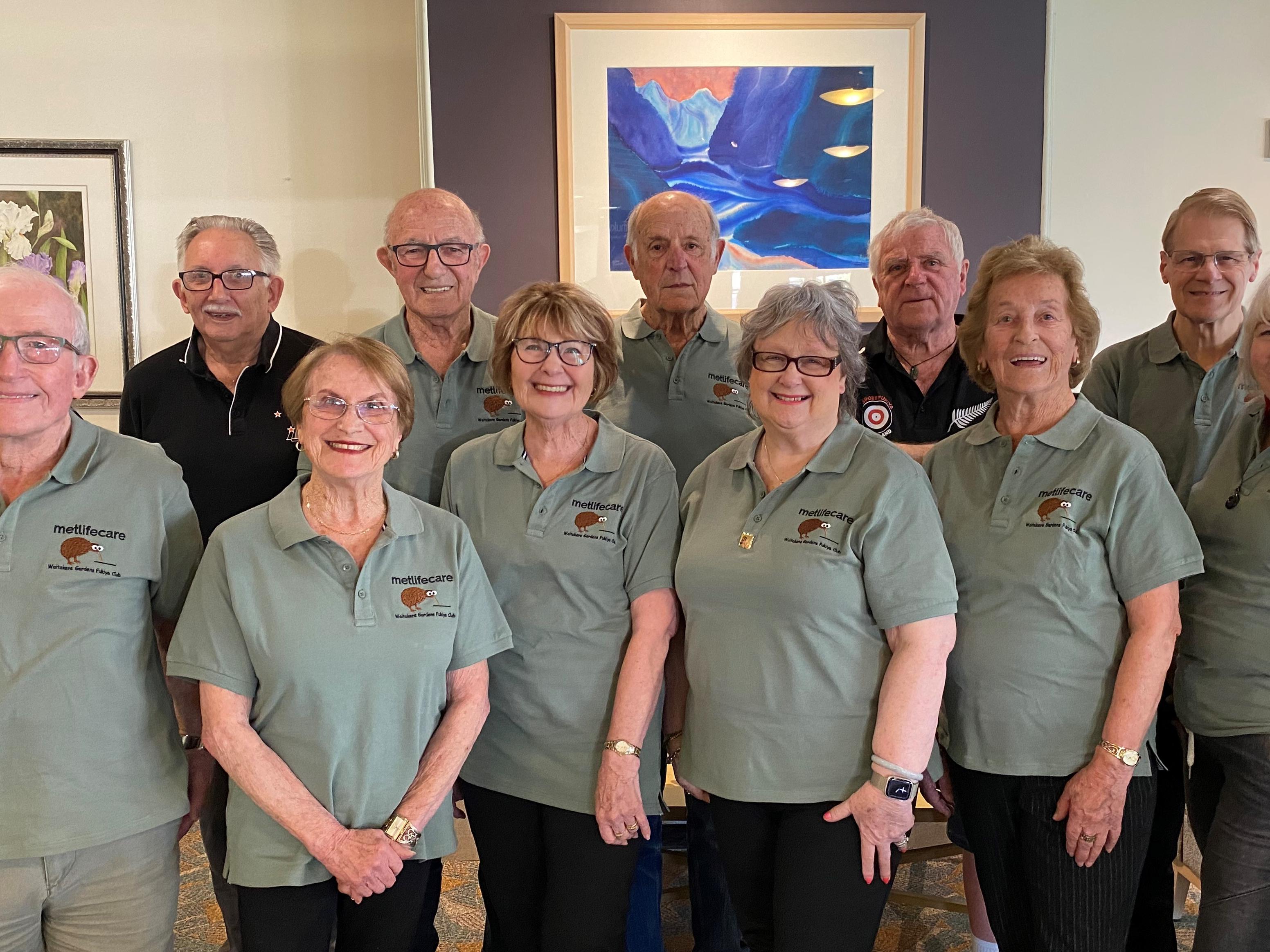 The Waitākere Gardens Fukiya team and their supporters