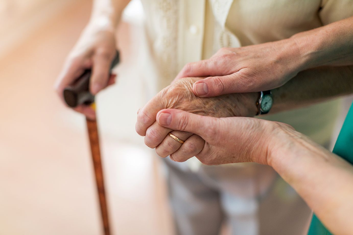 Holding hands