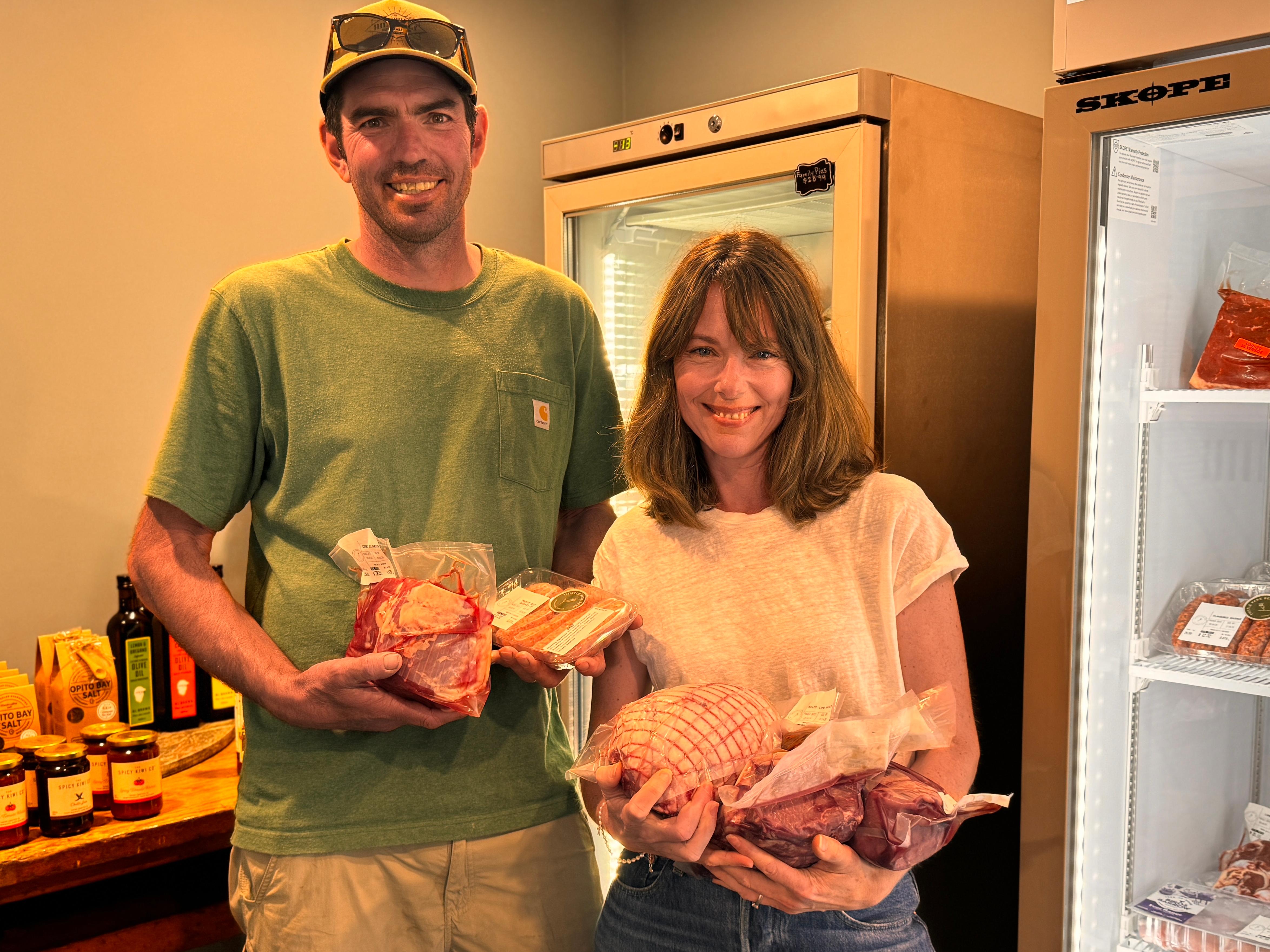 Gavin and Megan from Thistle Park Beef