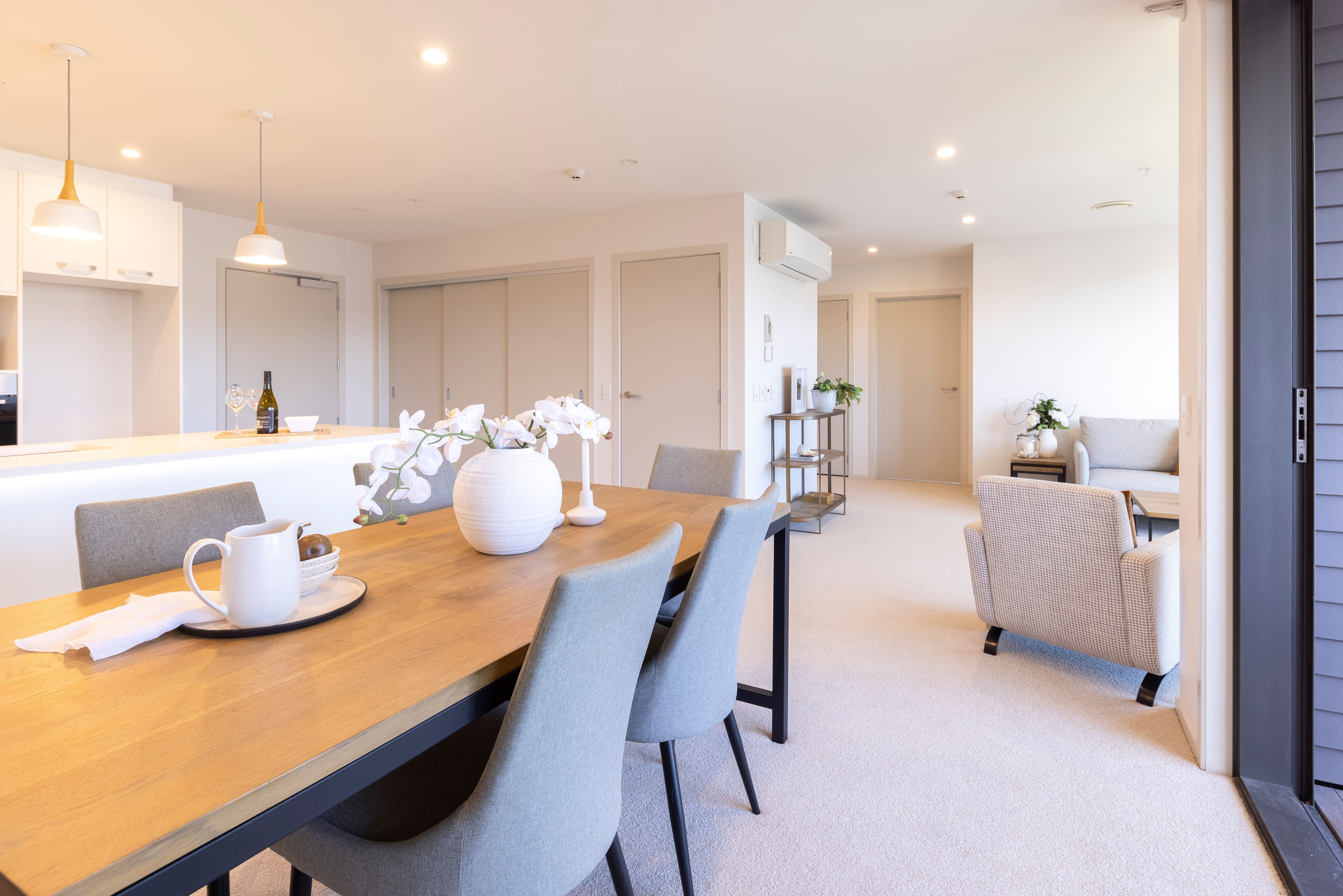 Living, kitchen, dining - refurbished
