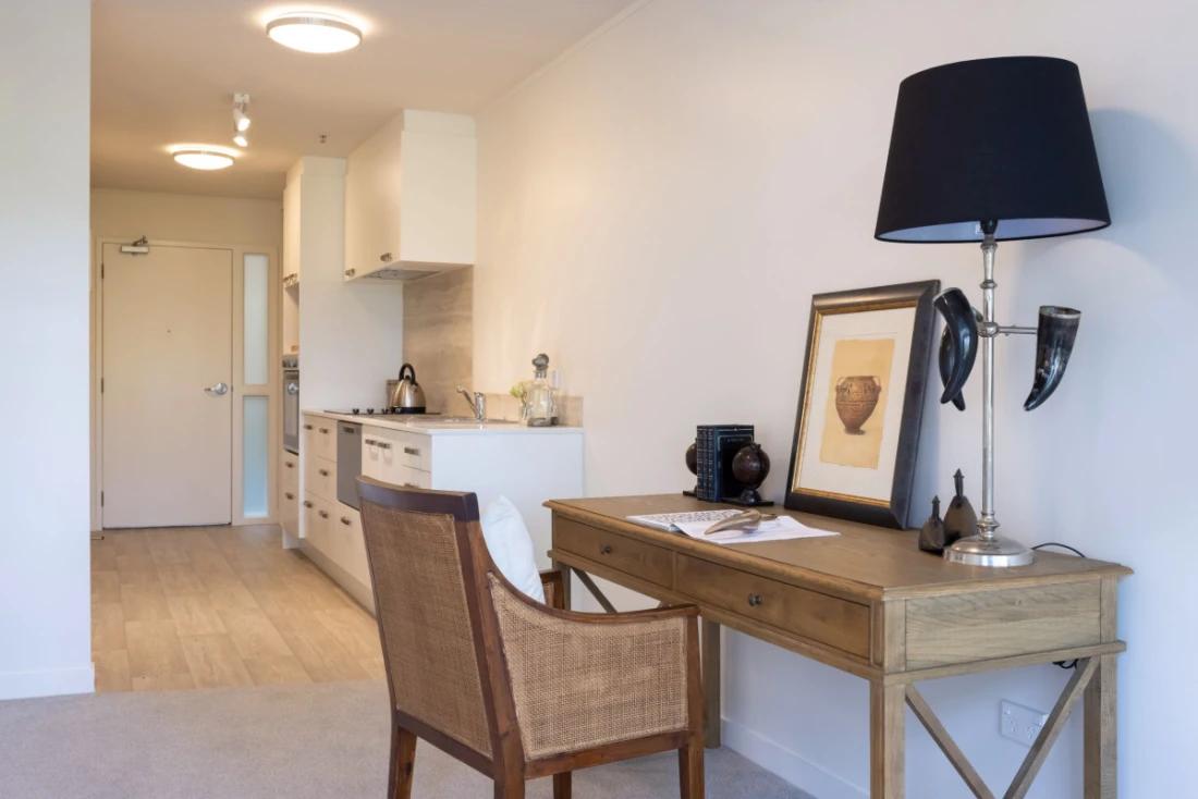 Kitchen and living