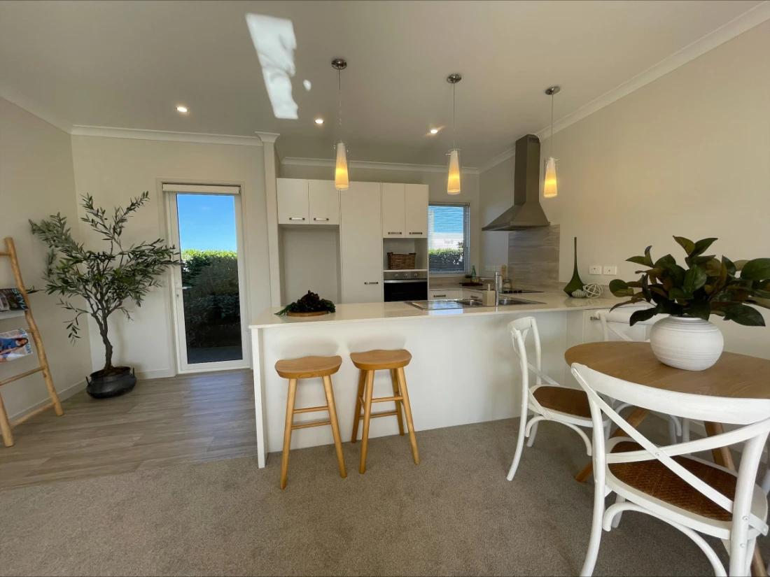 Kitchen and living