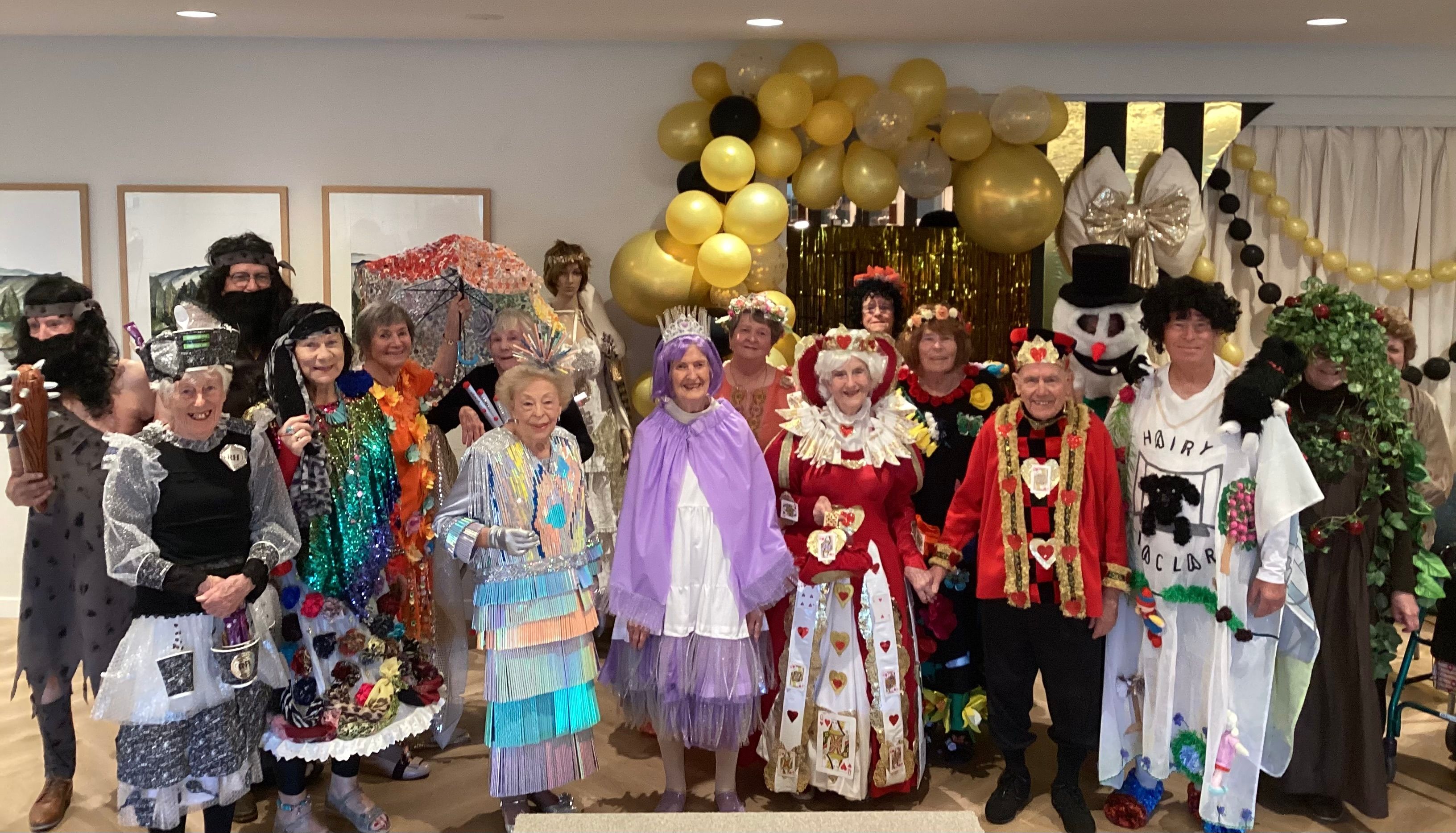 Longford Park residents in the World of Wearable Art show costumes