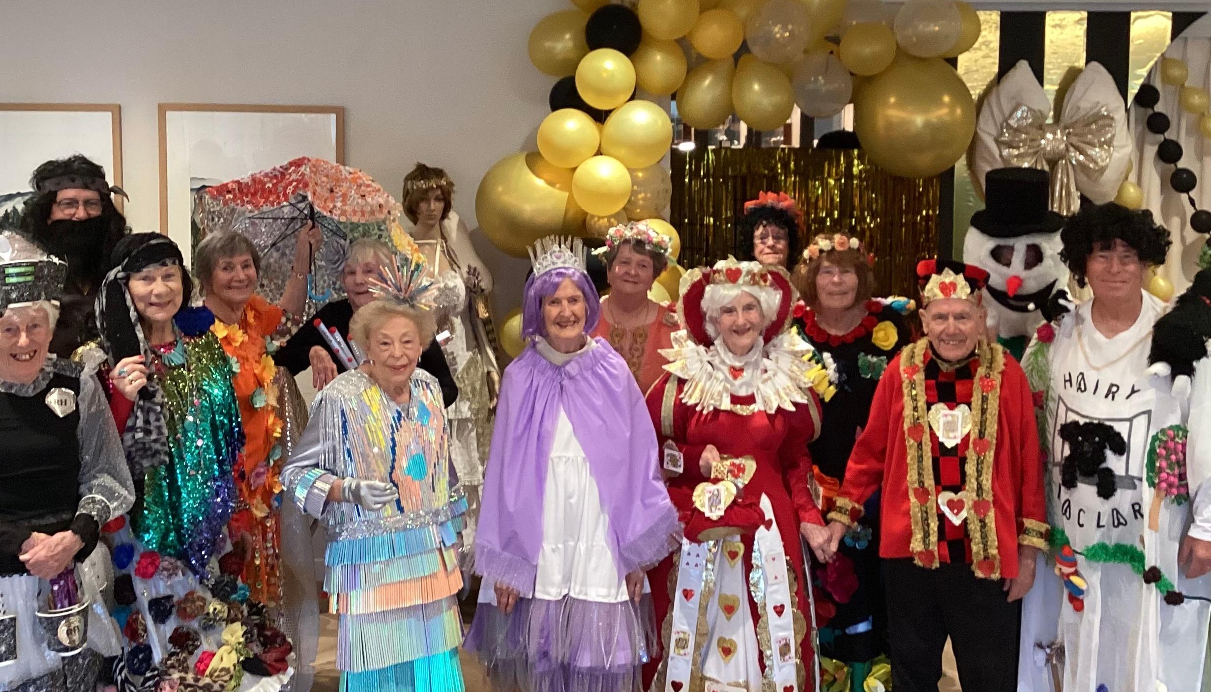 Longford Park residents in the World of Wearable Art show costumes