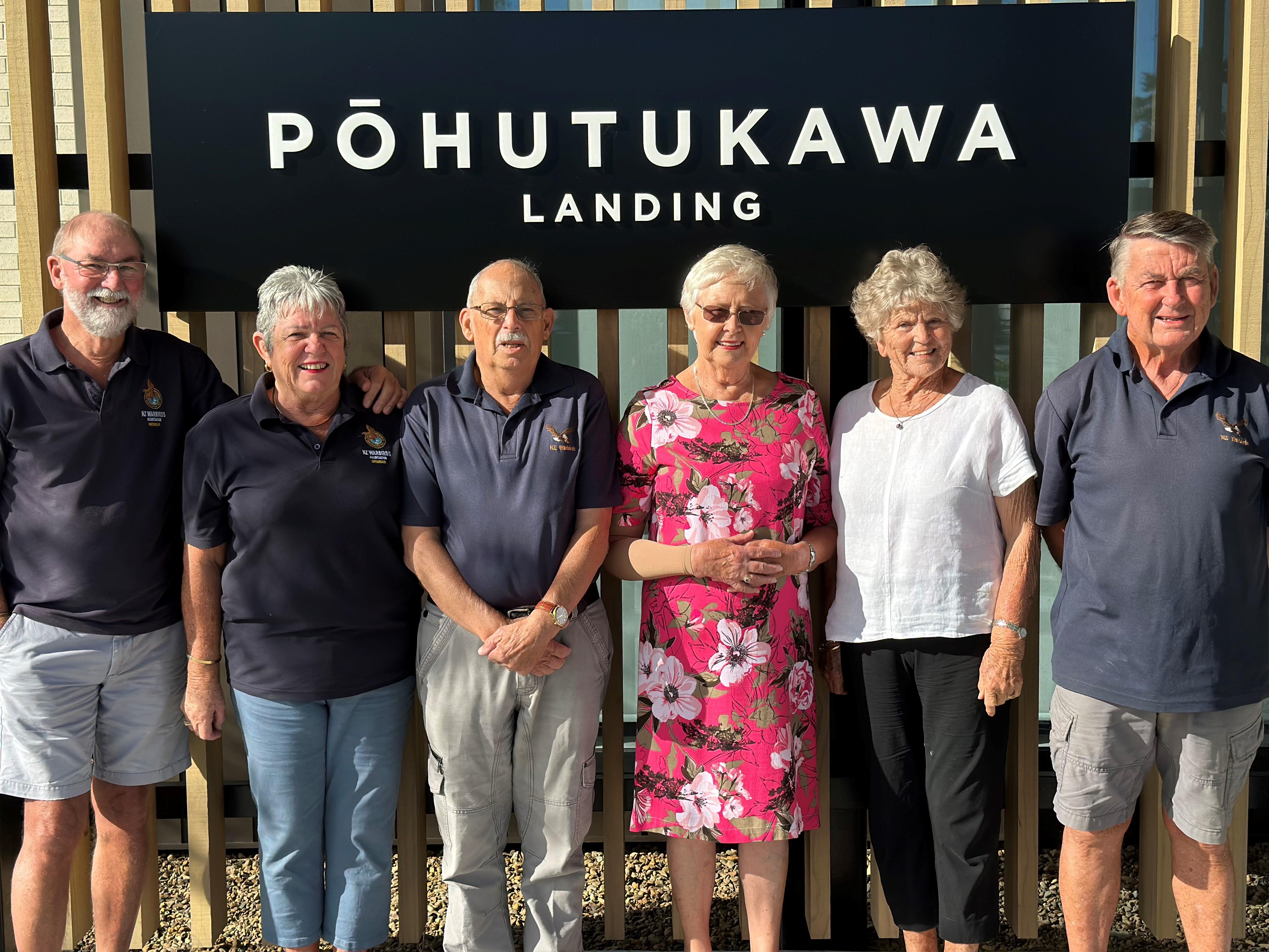 Residents residents Gavin and Judy Trethewey, Tony and Carol Harsant, and Dave and Carol Smith.