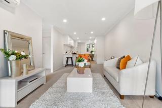 Living, dining, kitchen