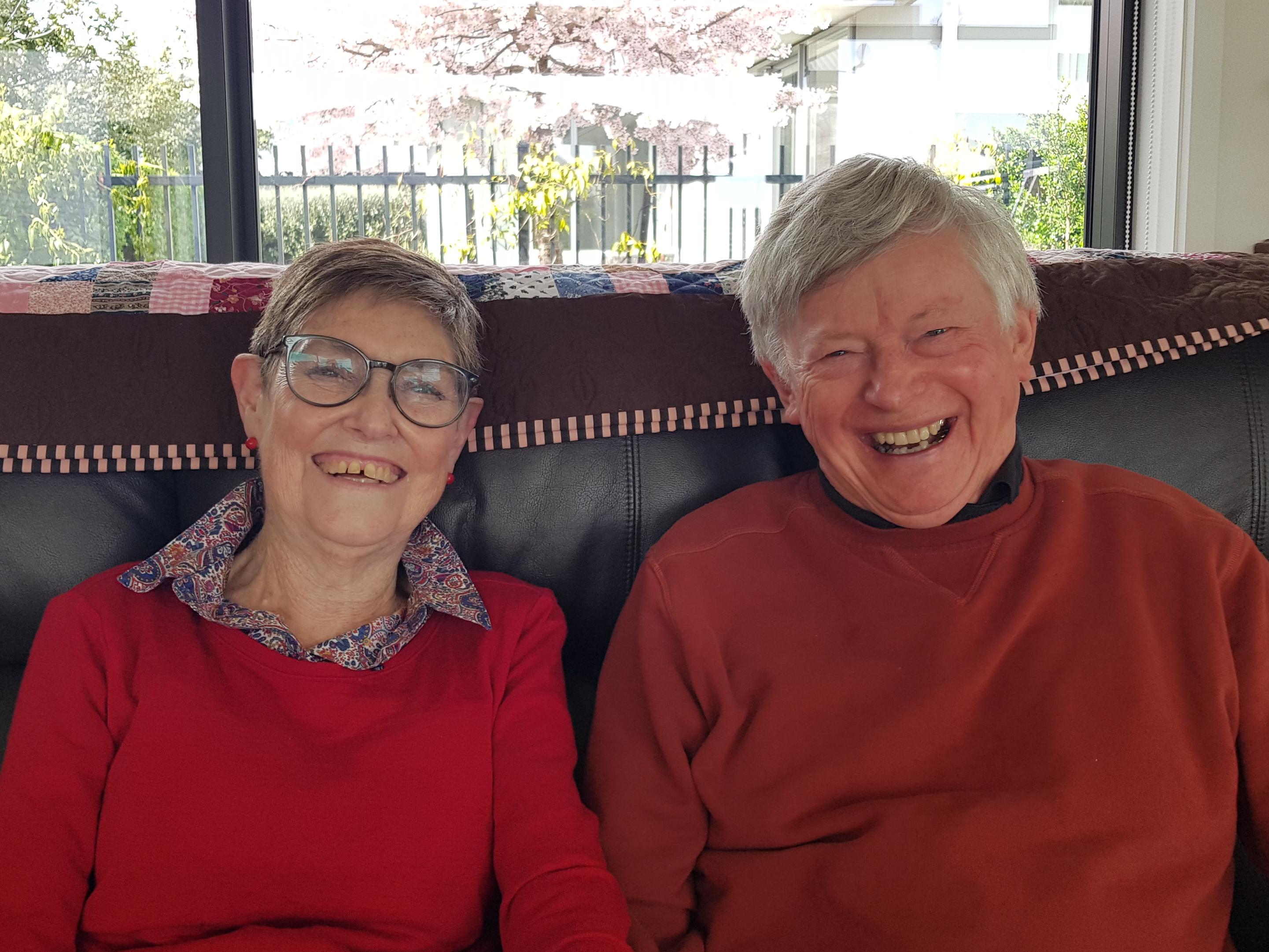 John Collyns and partner Janet enjoying their retirement living