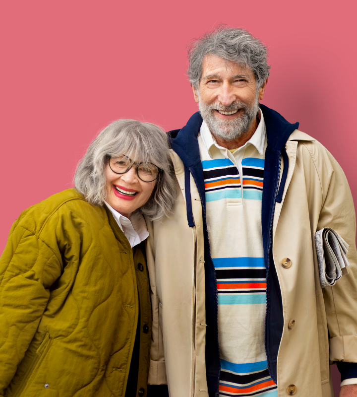 Resident couple smiling