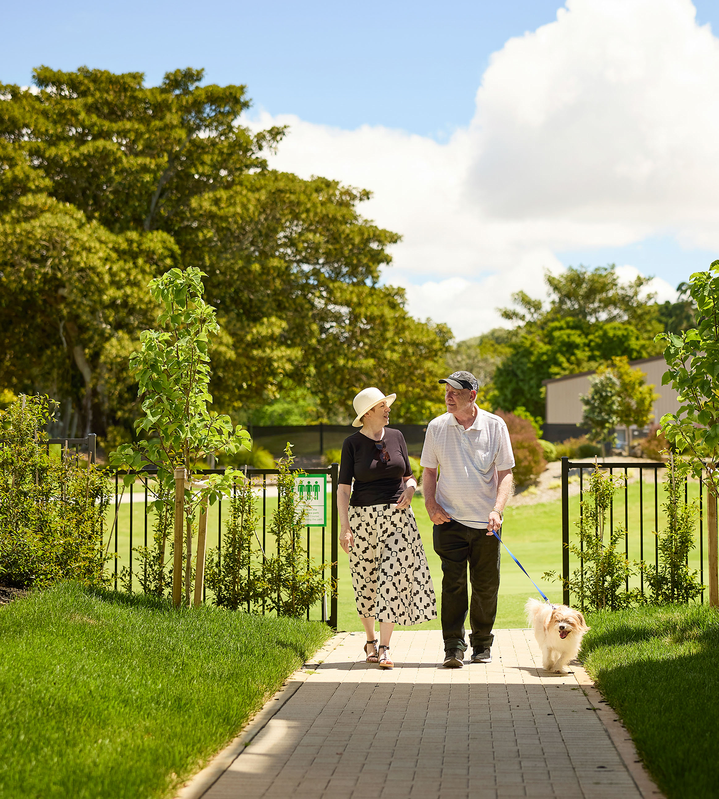 walking on grounds