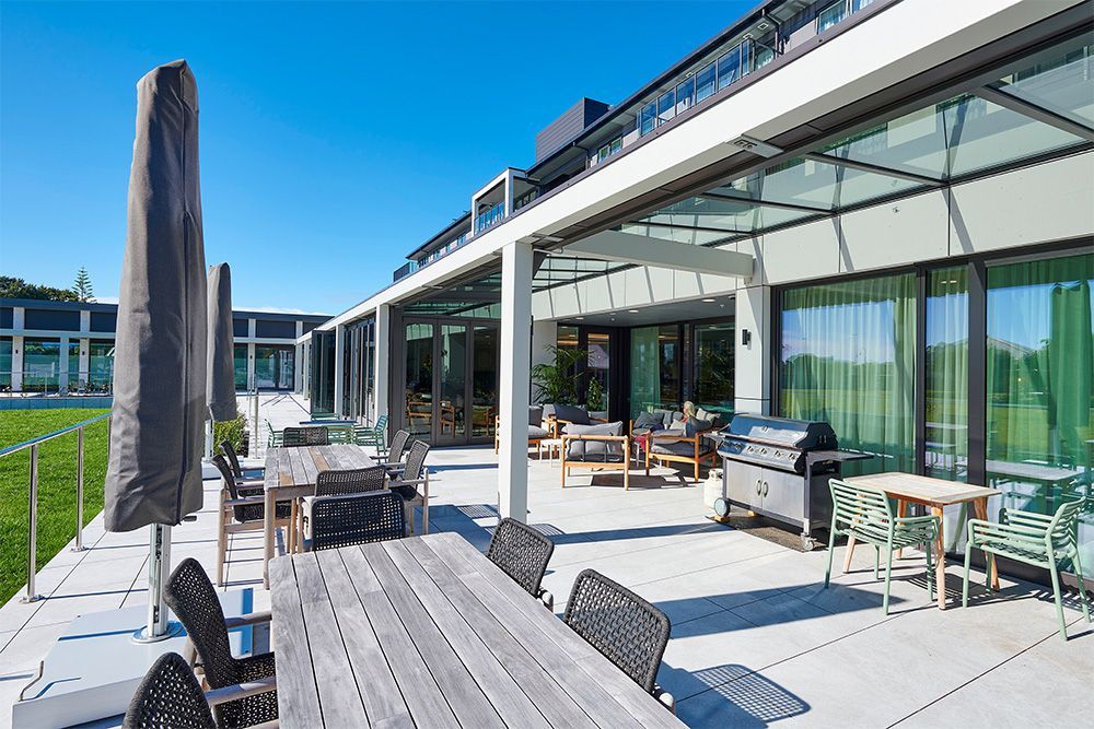 Exterior shot of village