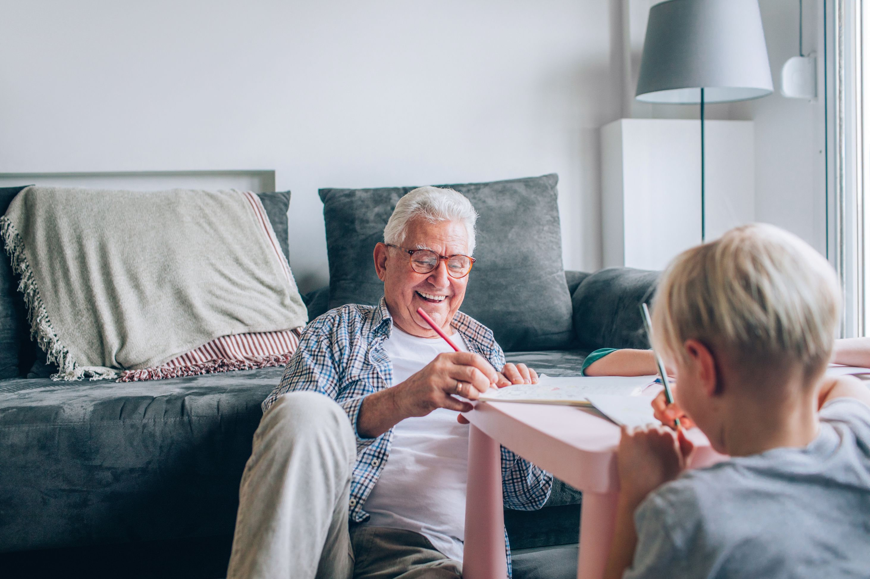 Stock image of couple making crafts
