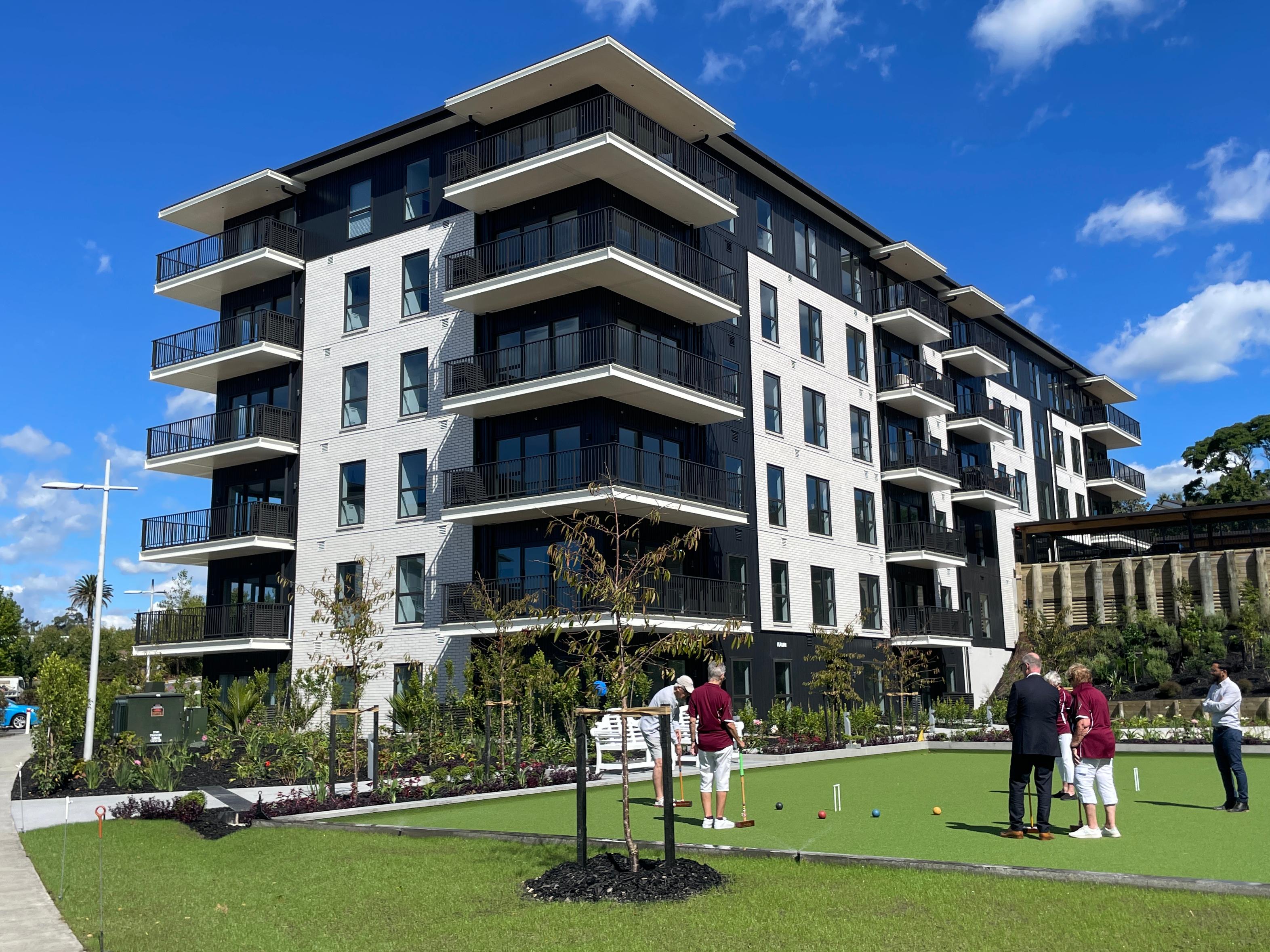 Greenwich Gardens new apartment and bowling green