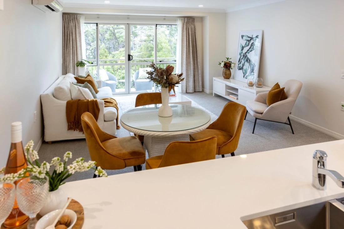 Dining and living room