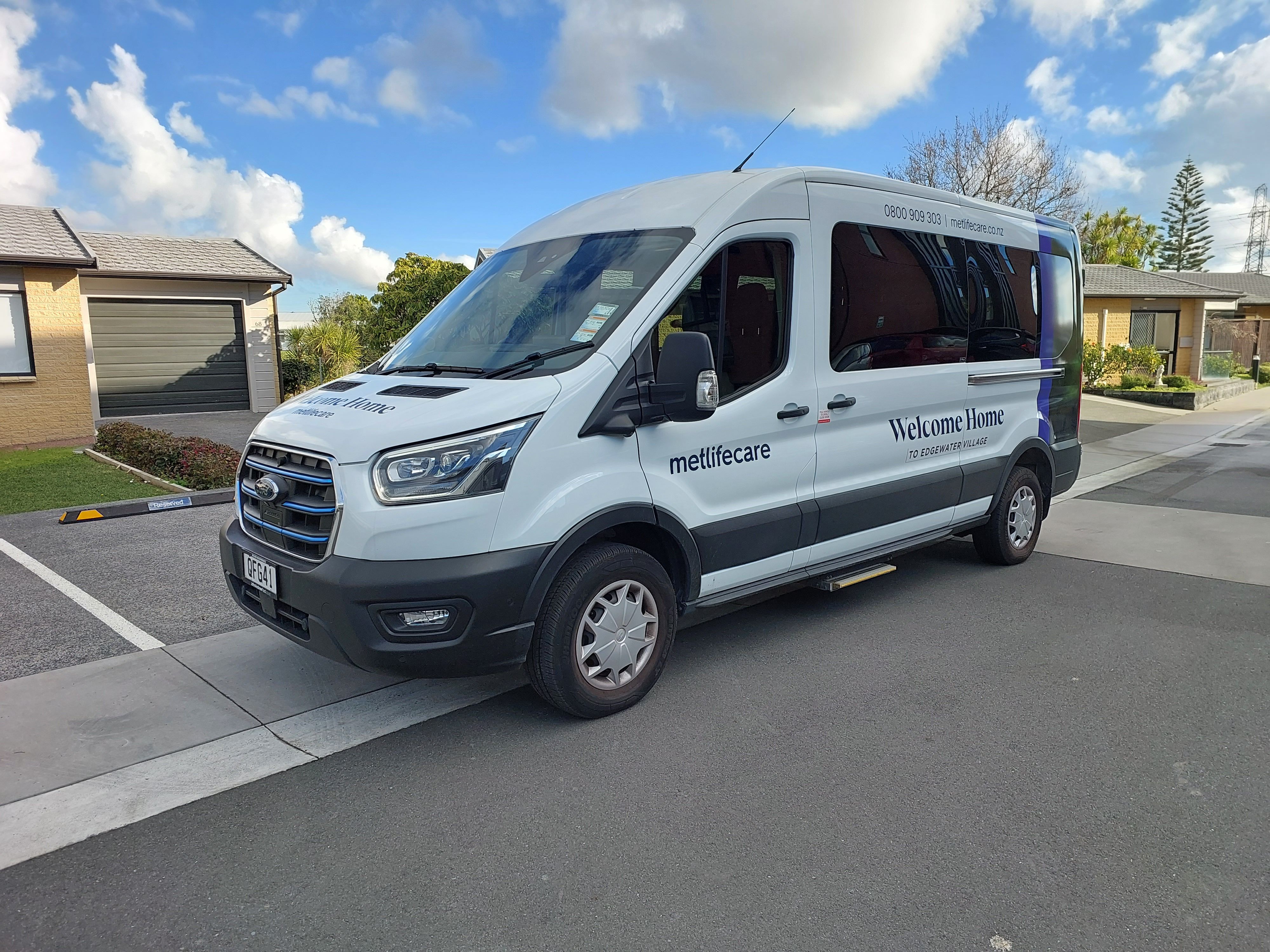 Metlifecare's Ford E-Transit van