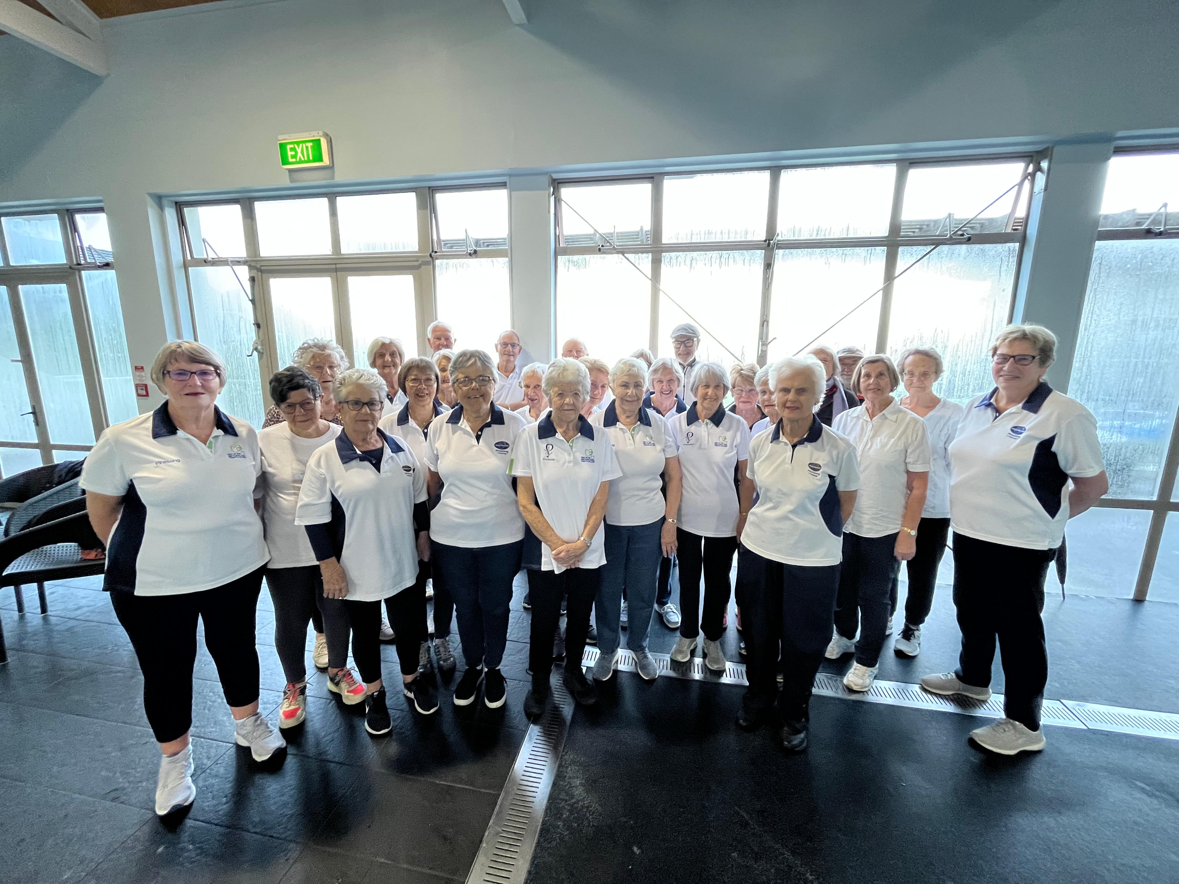 Members from all the Pinesong walking groups