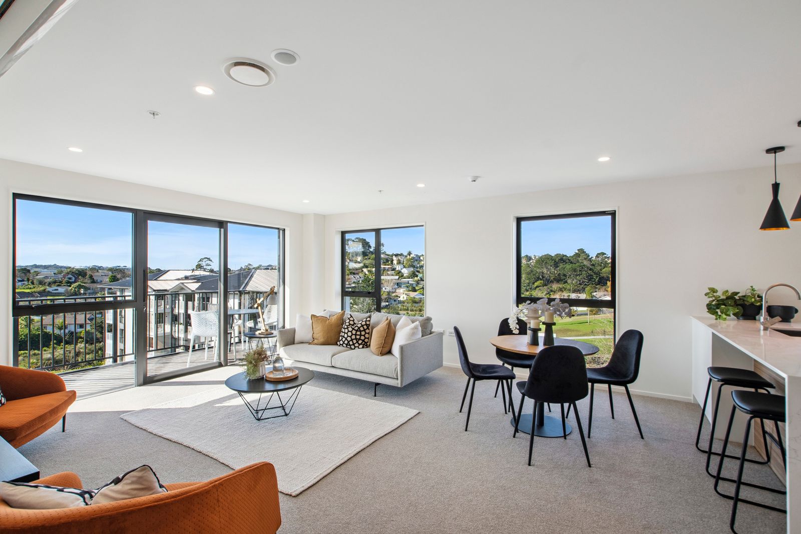 living and dining