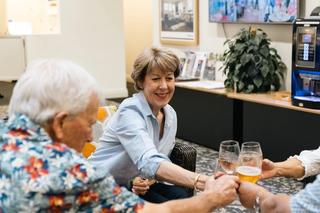 Residents happy hour