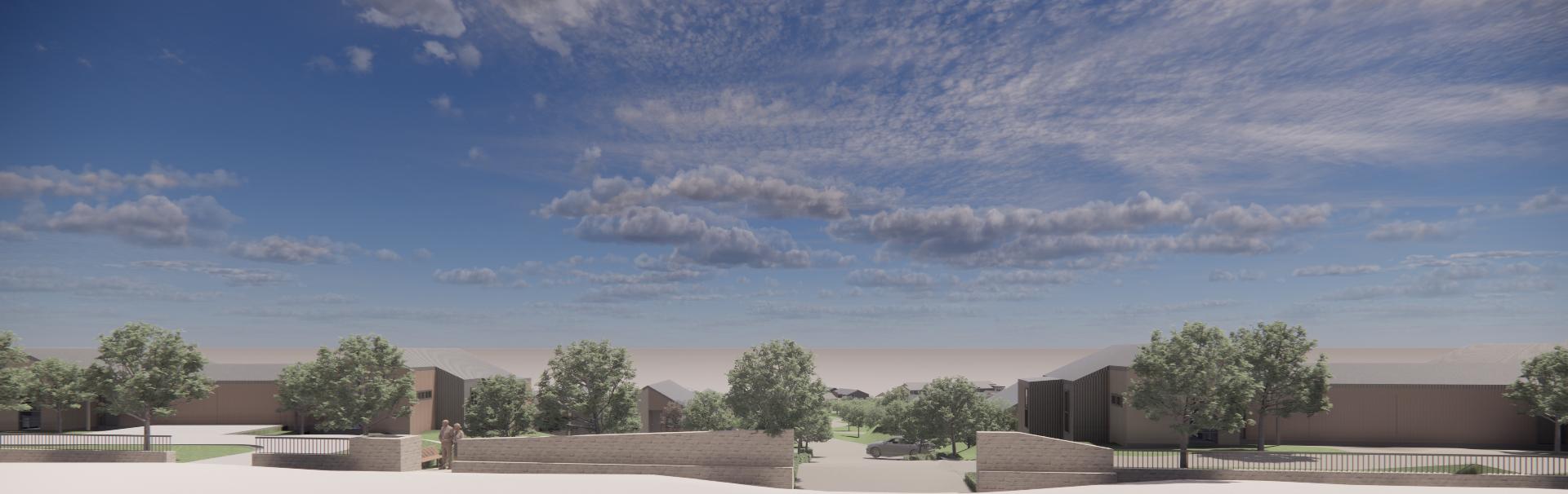 Artist impression of Pukekohe Village entrance