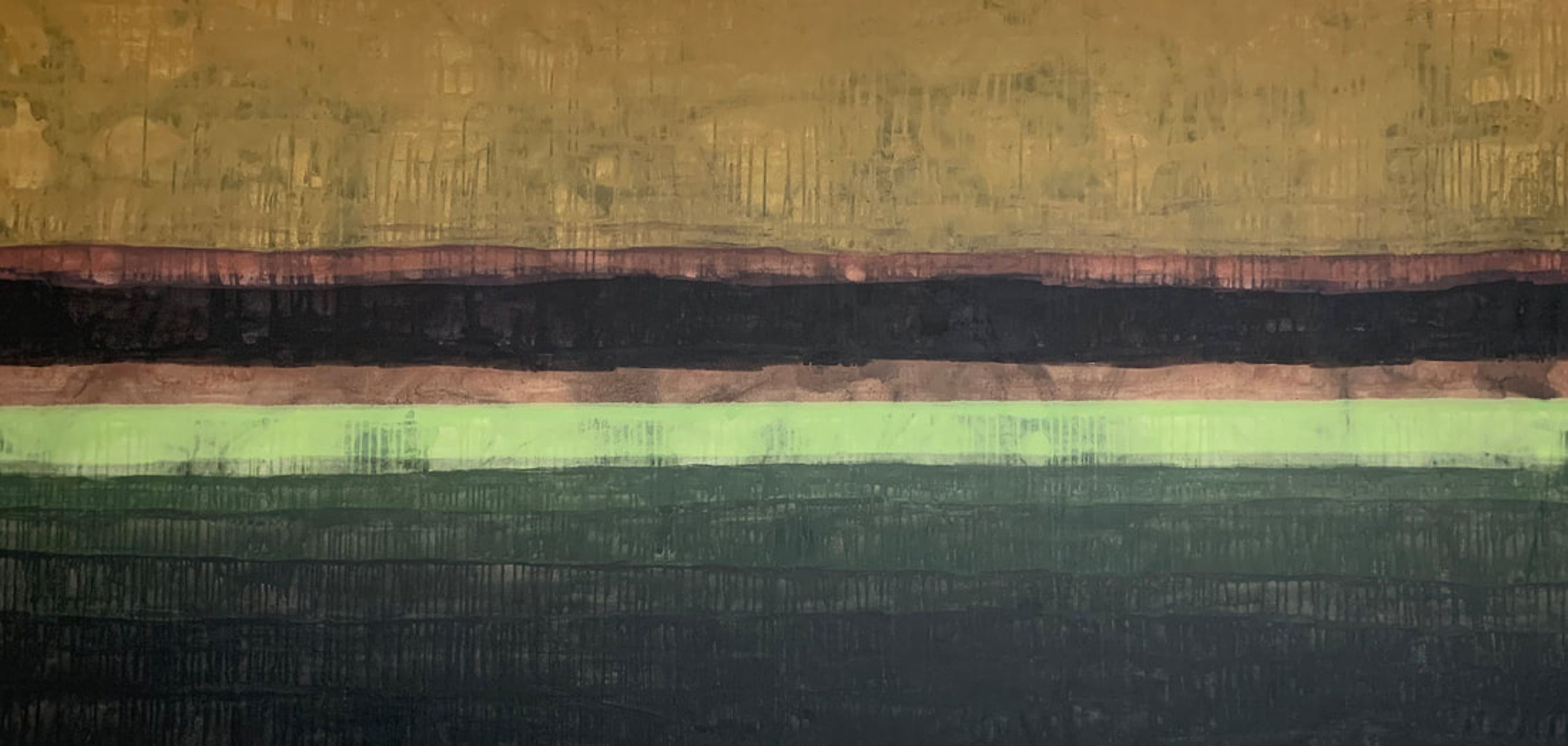 Gaspeite Formation, Acrylic on canvas