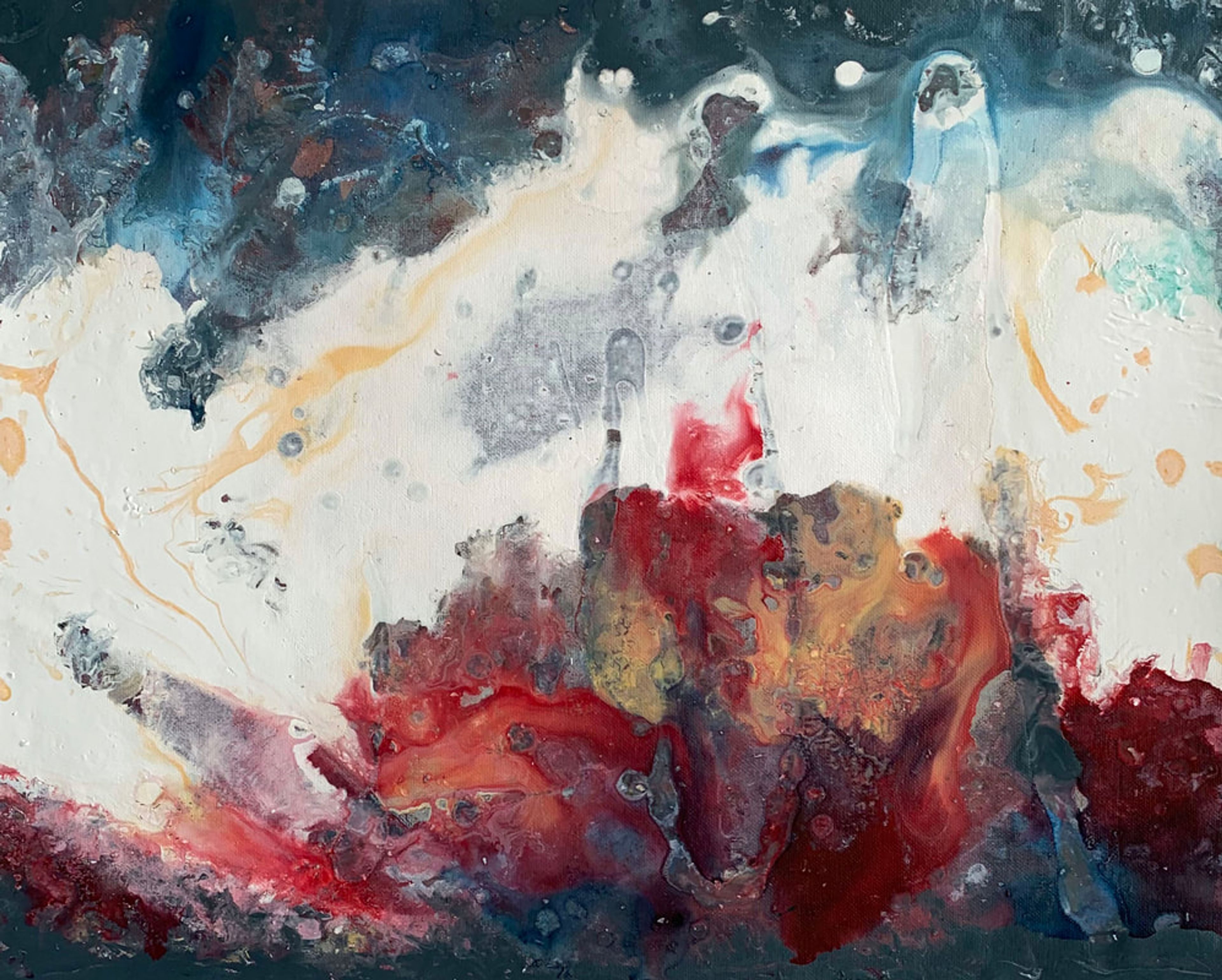 Multicolored Abstract 2, Acrylic on canvas