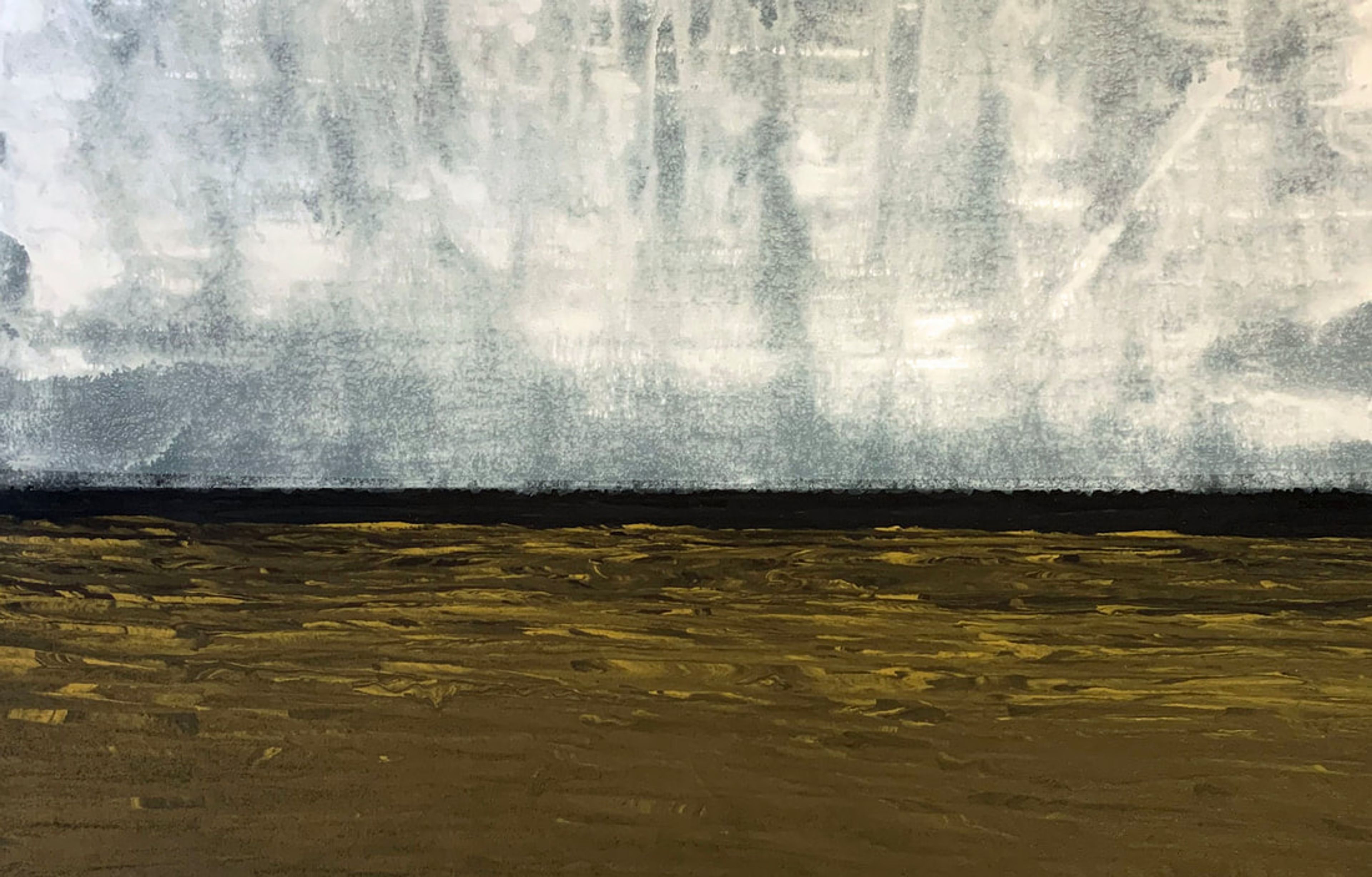 Gold Water, Acrylic on canvas