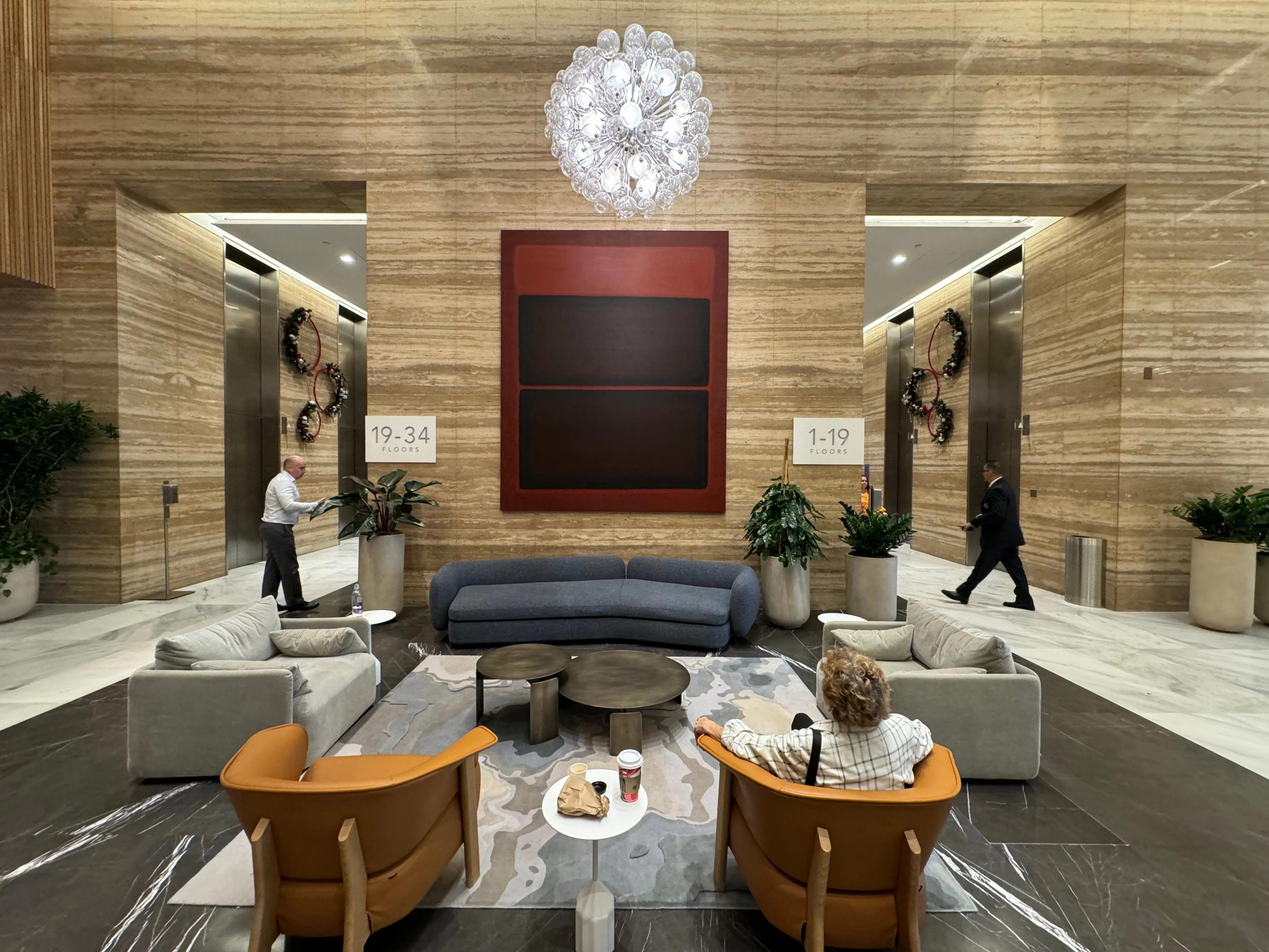 Painting in Hotel lobby