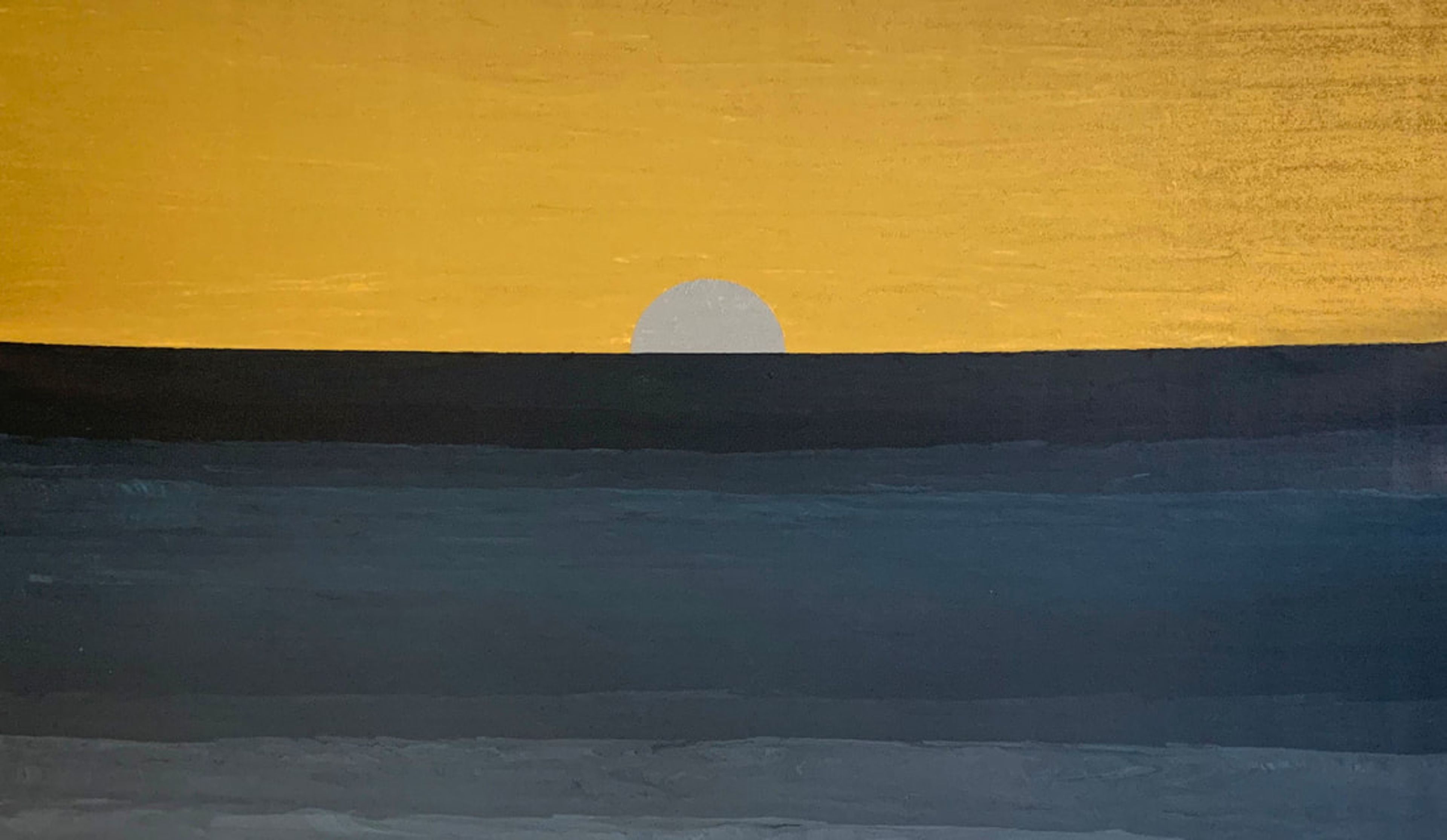 Silver Sun, Acrylic on canvas