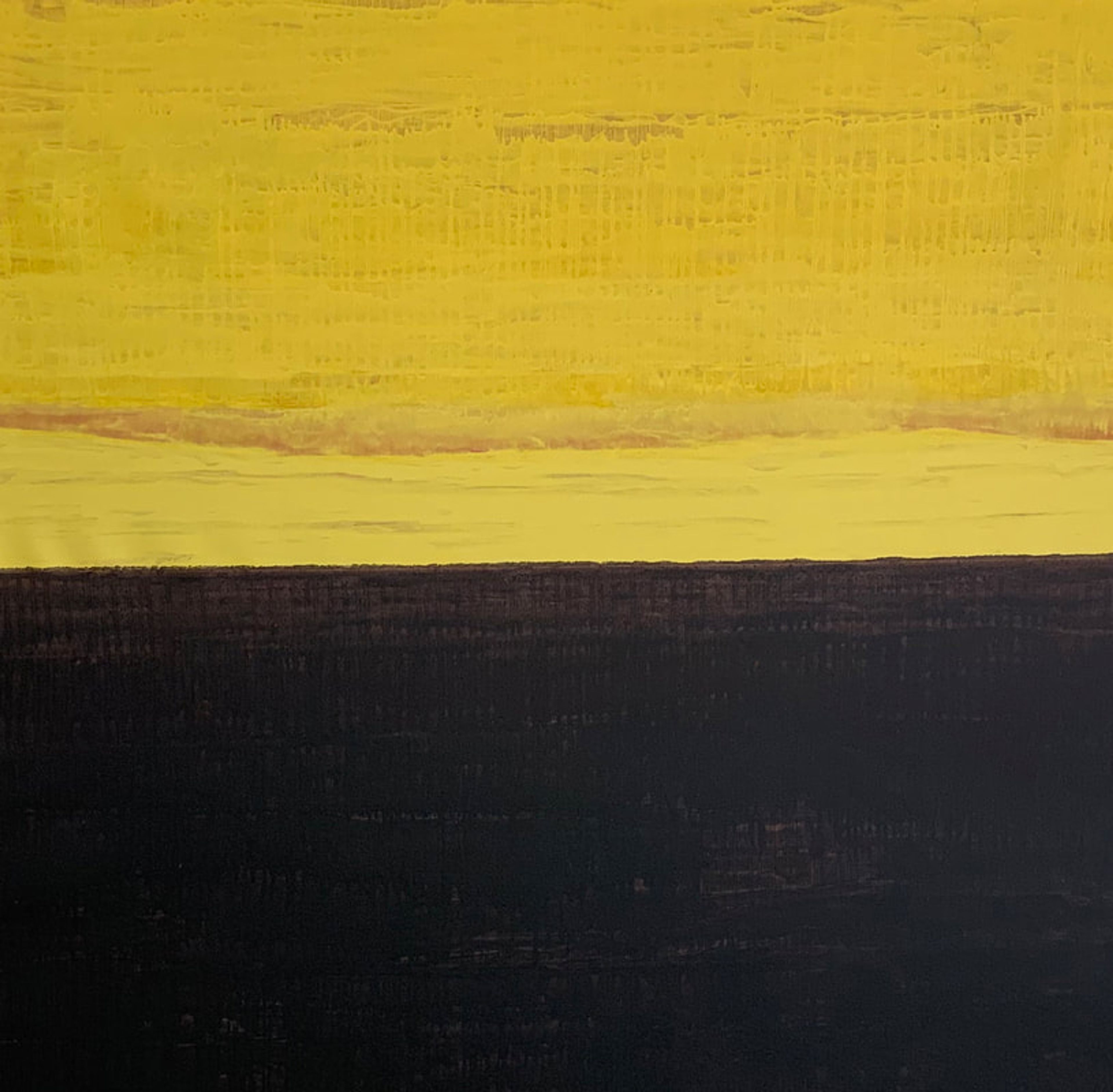 Yellow Vector, Acrylic on canvas, unstretched