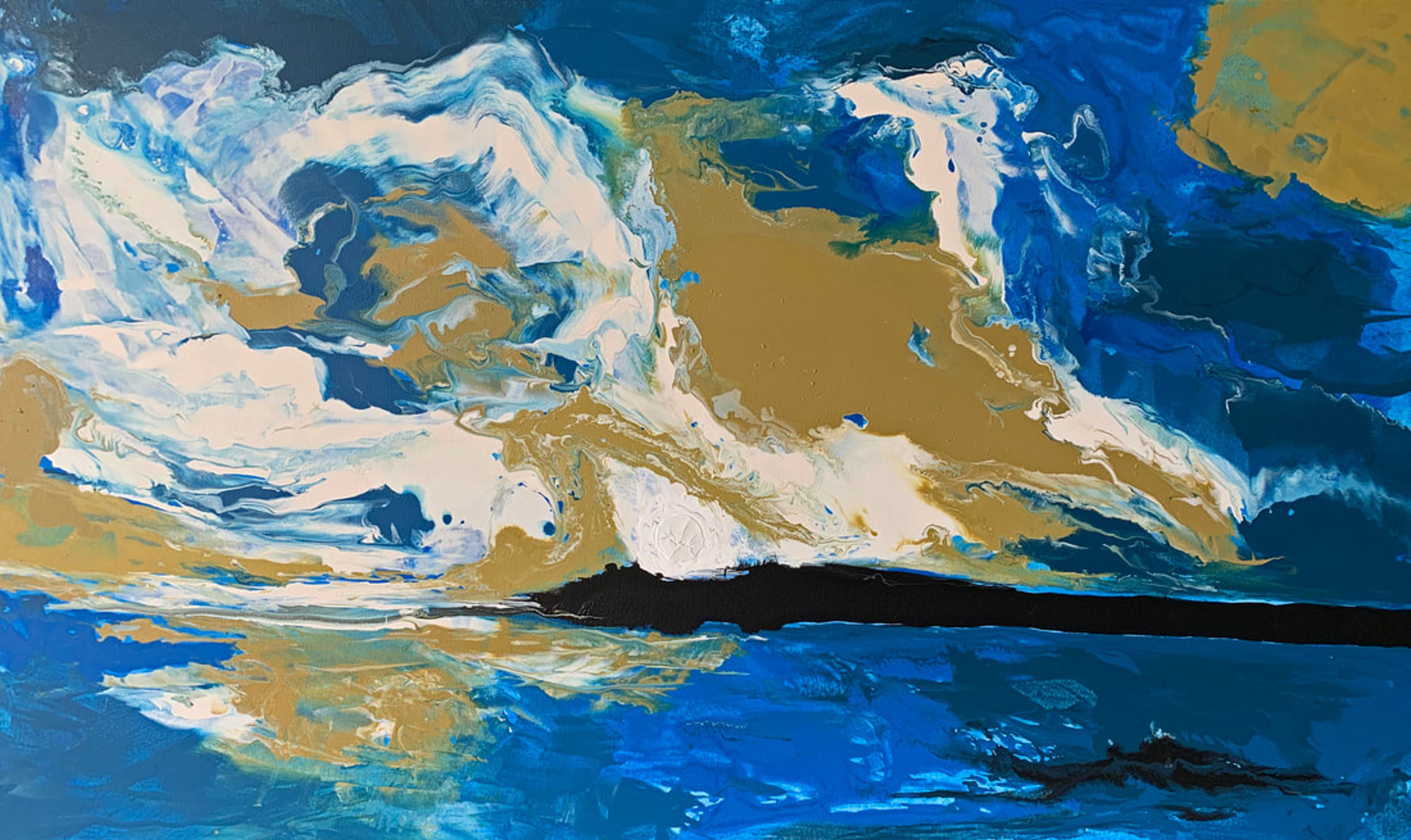 Anticyclonic Storm, Acrylic on canvas