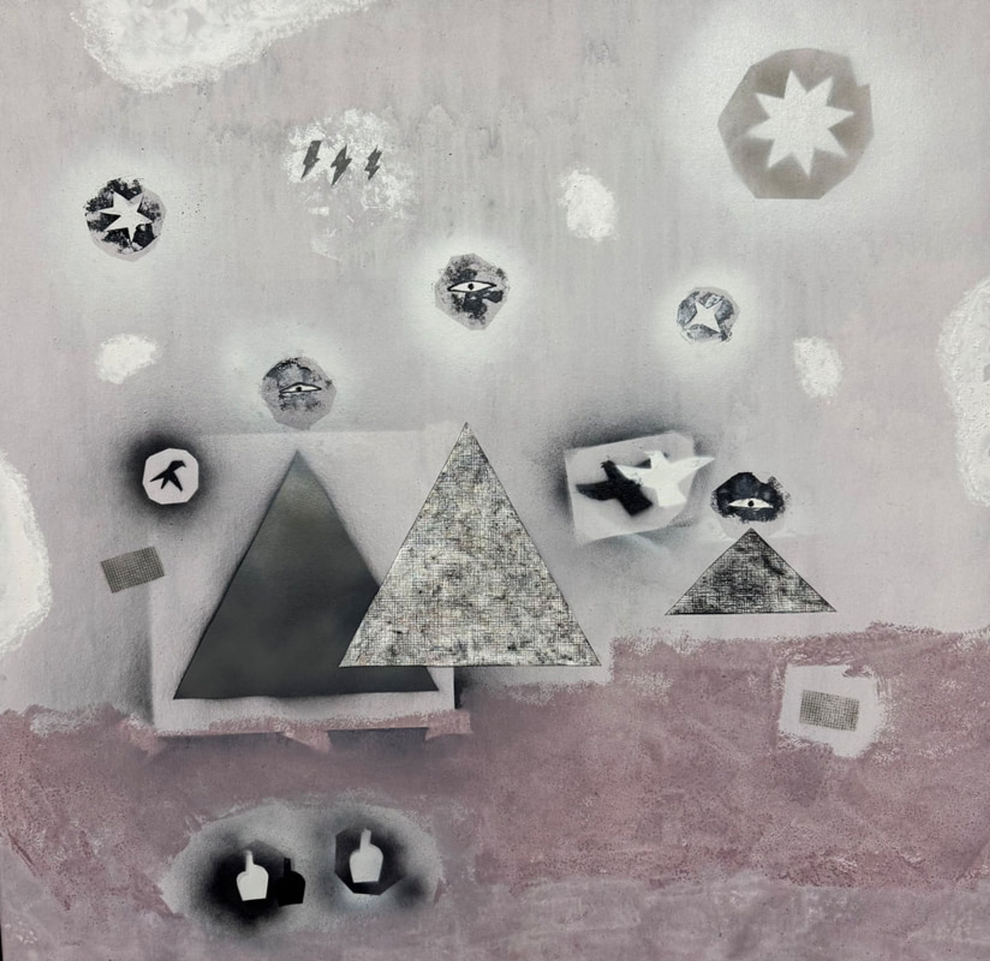 Signals from the Interior, Mixed media on canvas