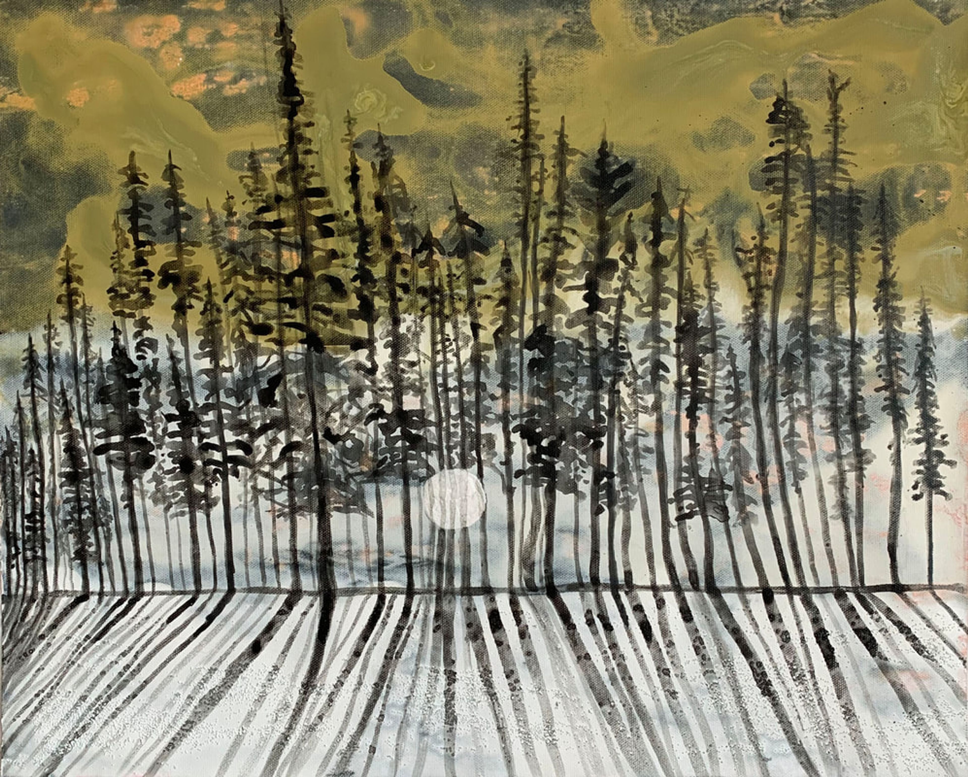 Durand Pond 1, Acrylic on canvas