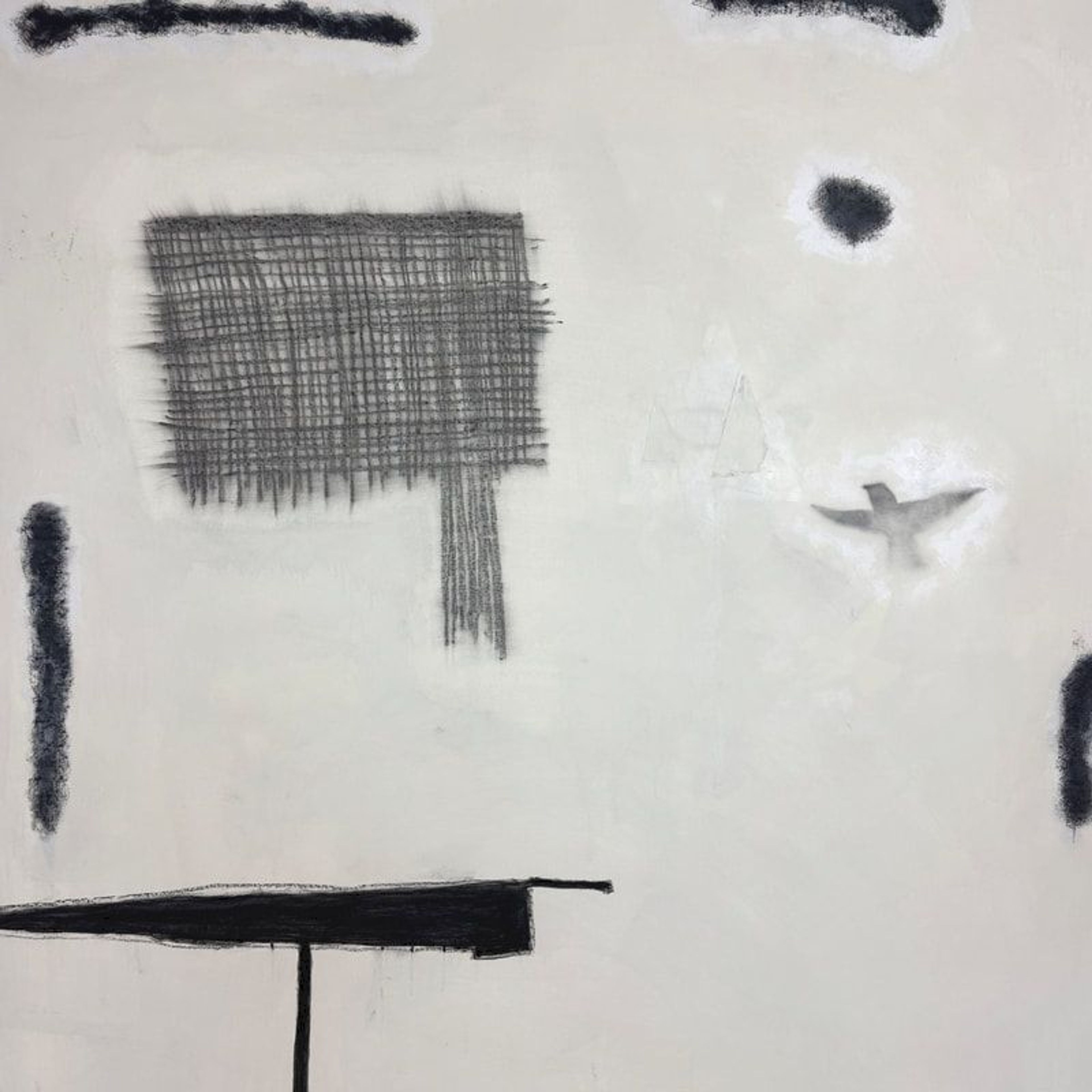 Reckless Birds A, Mixed media