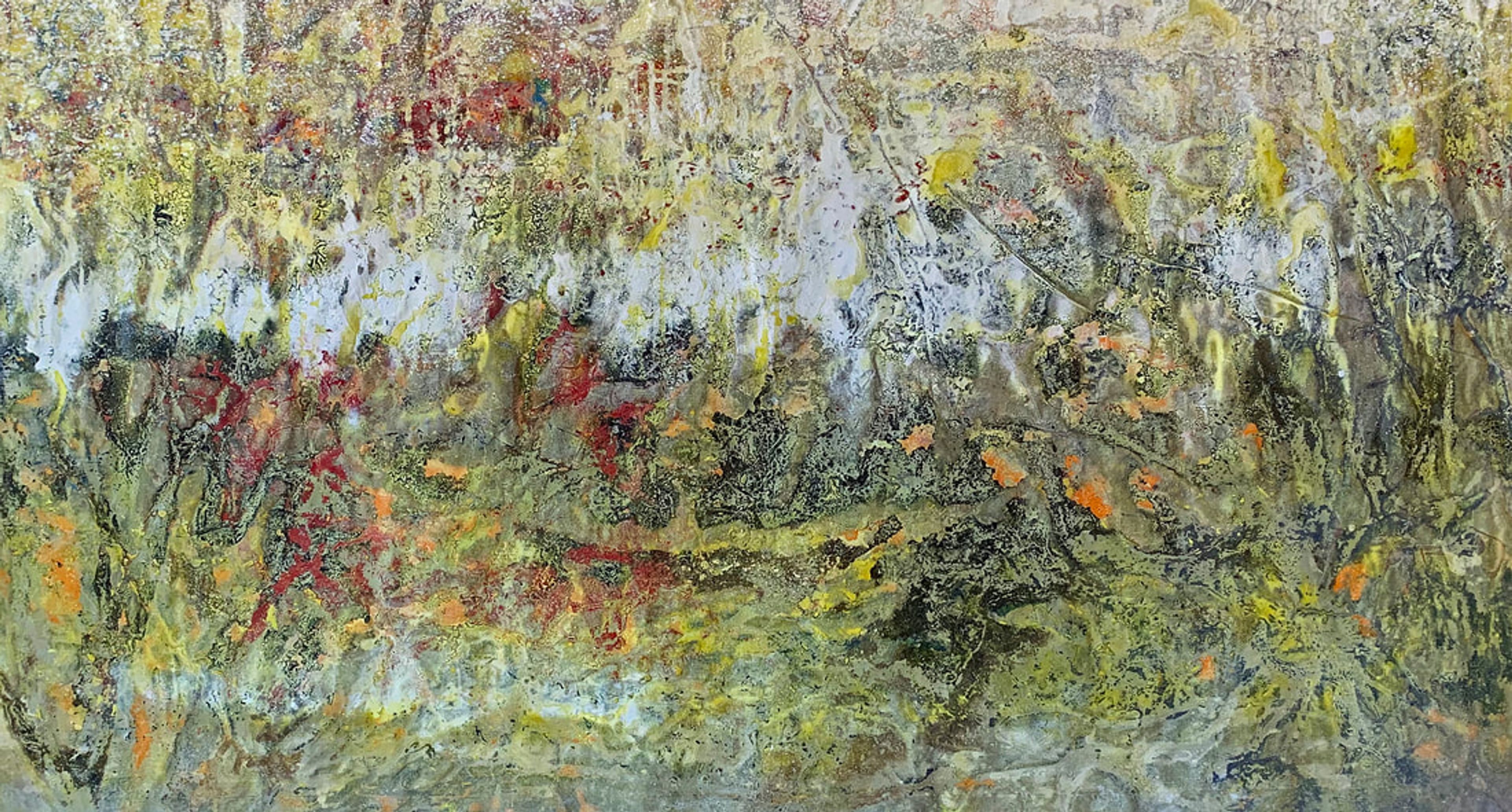 Anthocyanin, Acrylic on canvas, unstretched