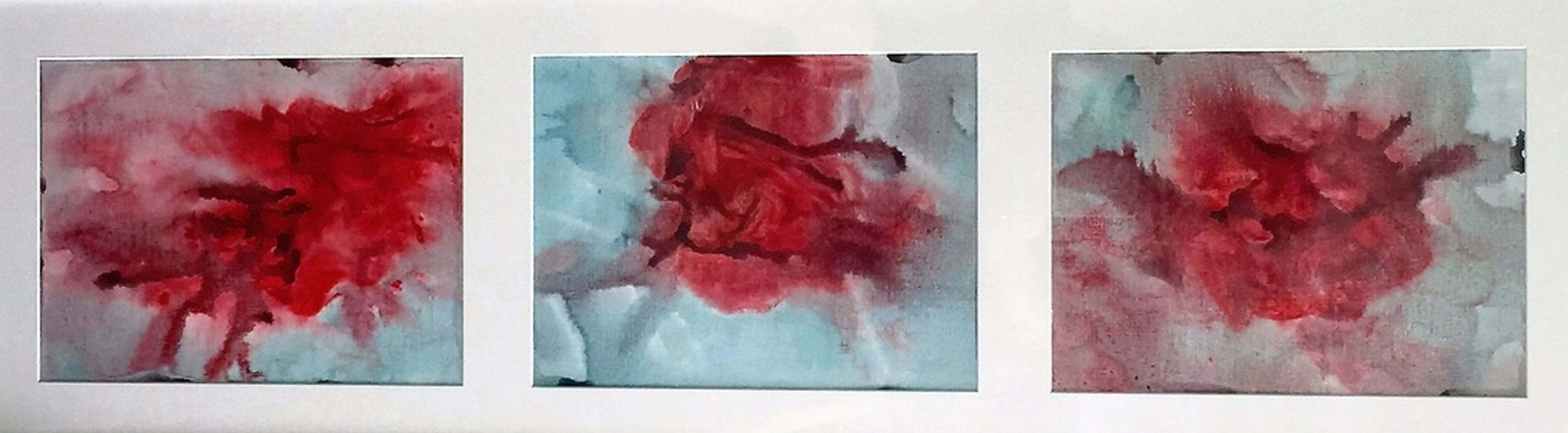 Crystal Opal, Acrylic on canvas matted and framed