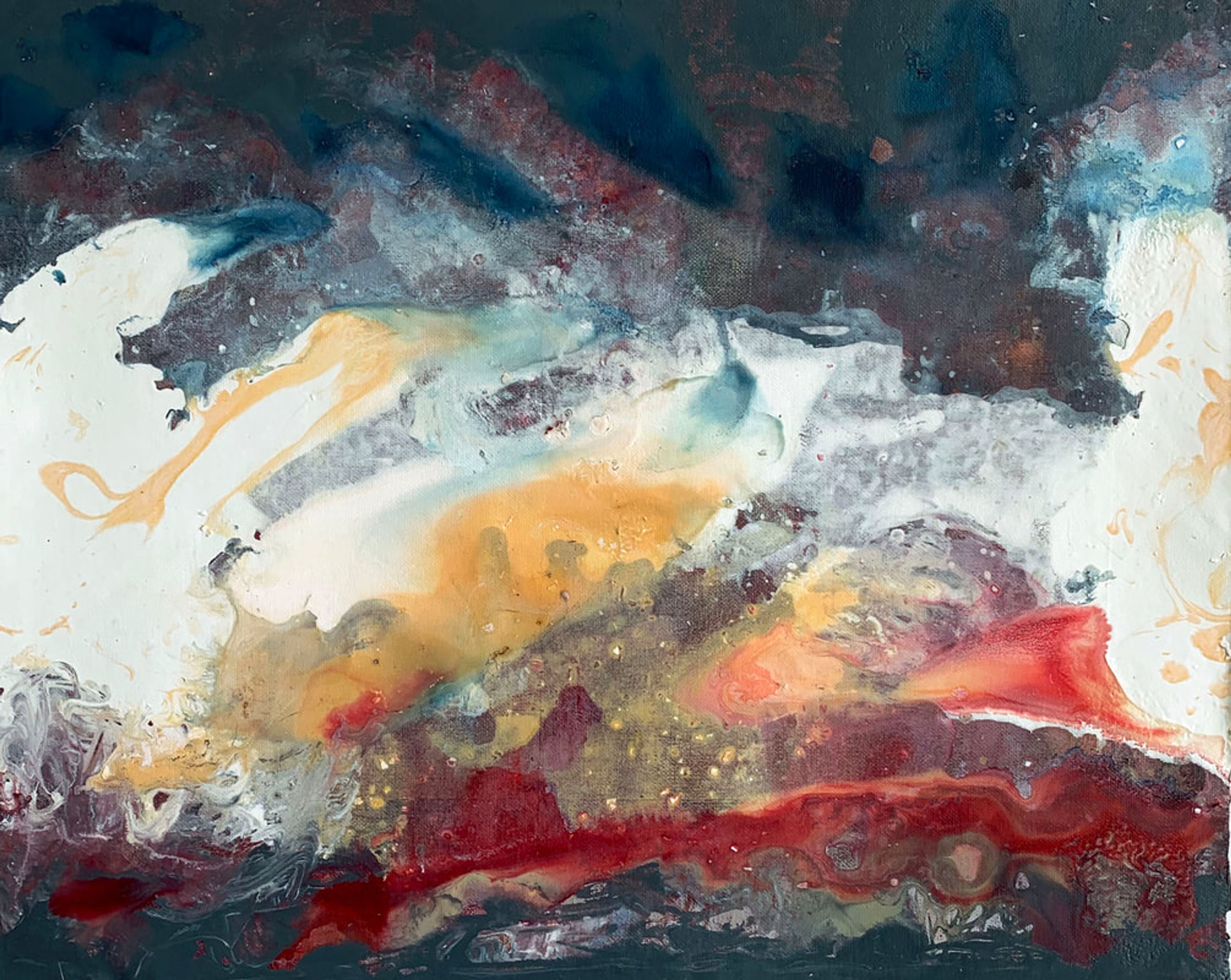 Multicolored Abstract 1, Acrylic on canvas