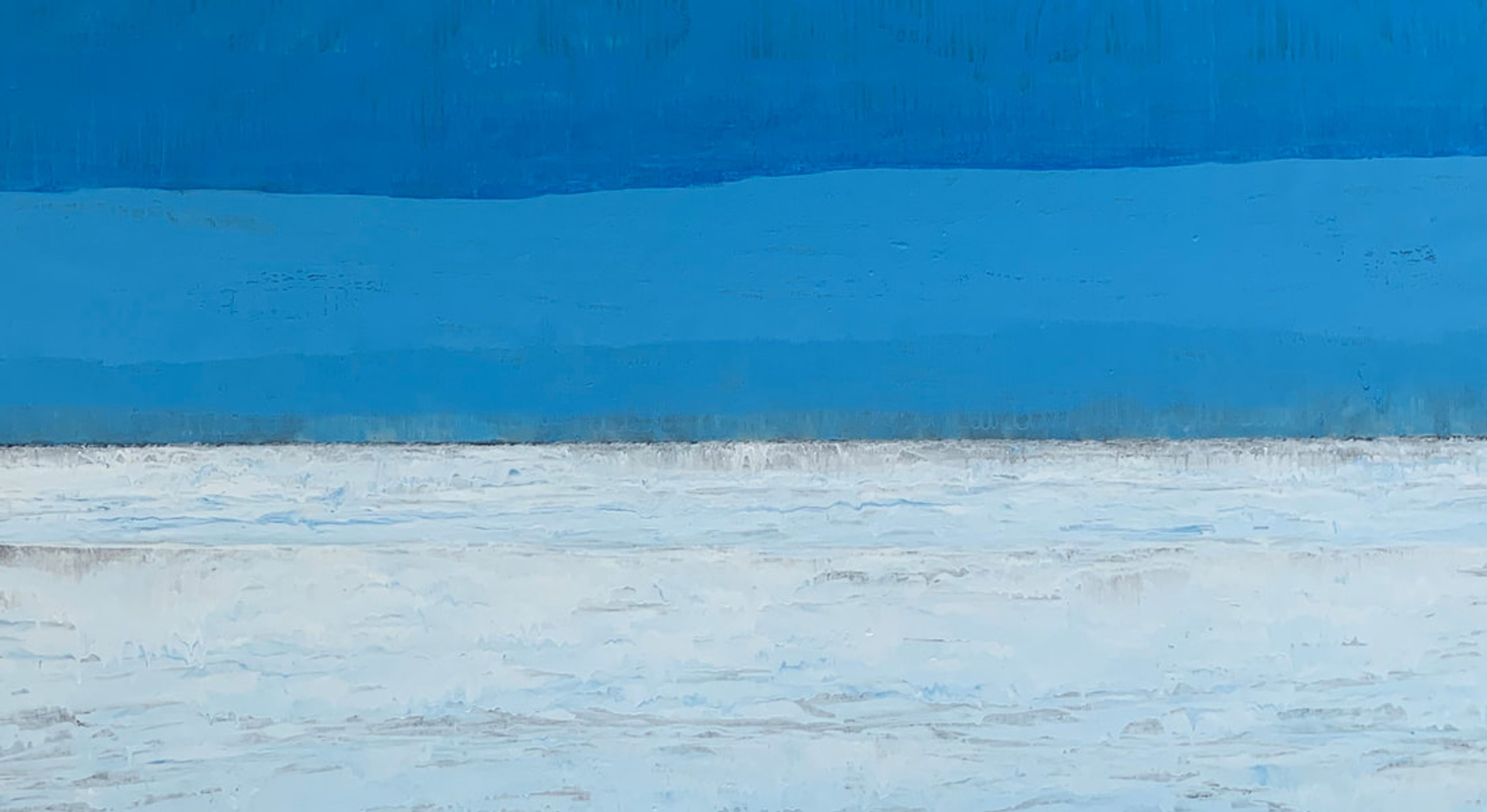 Solemn Sea, Acrylic on canvas, unstretched