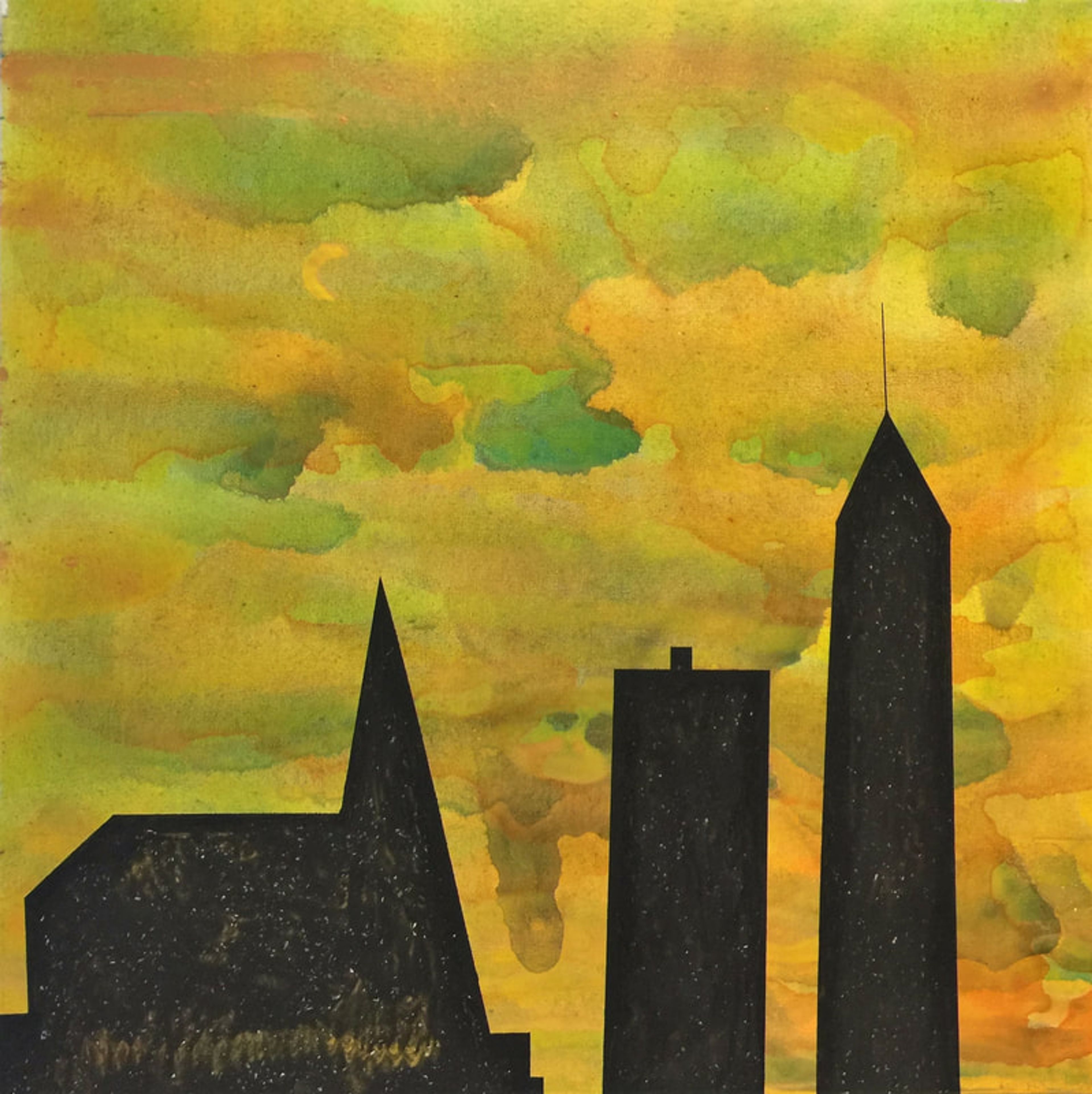 City Eve, Acrylic on canvas