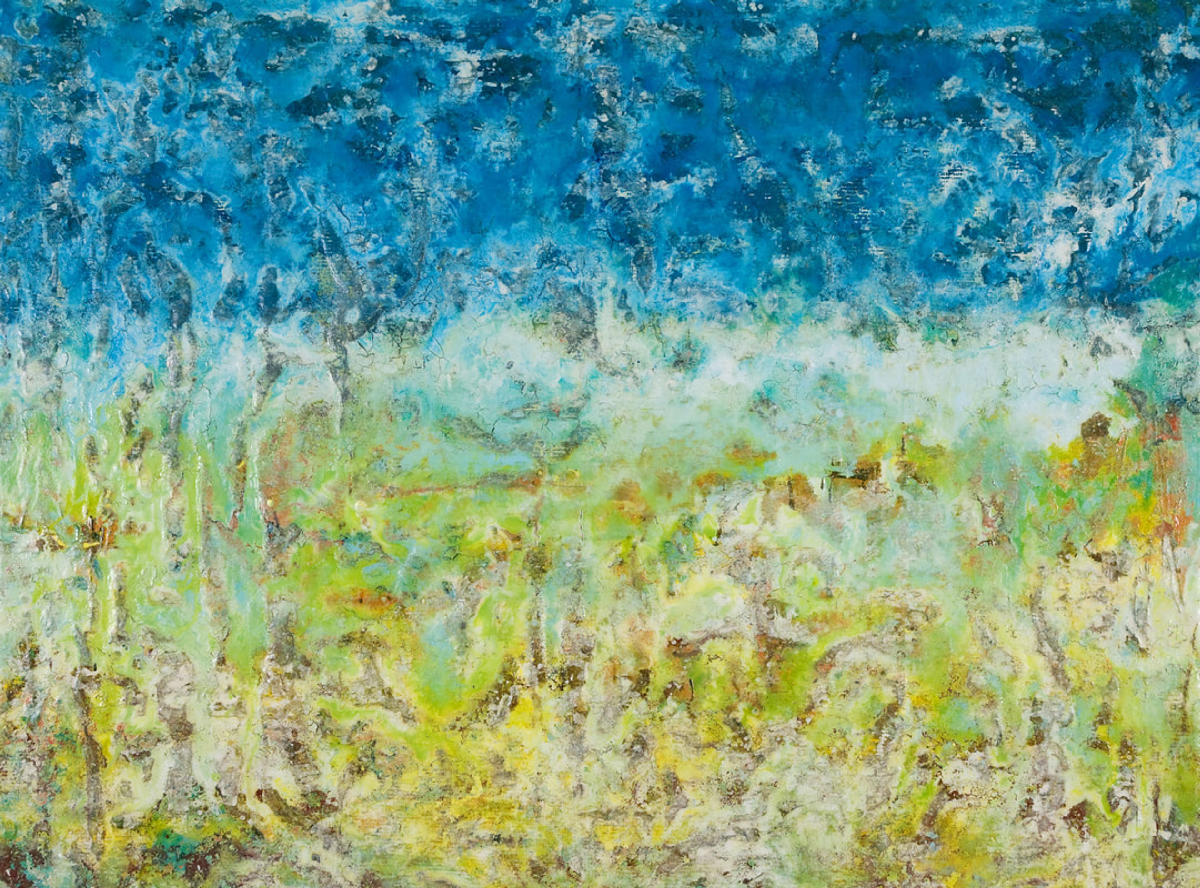 Layered Horizon, Acrylic on canvas