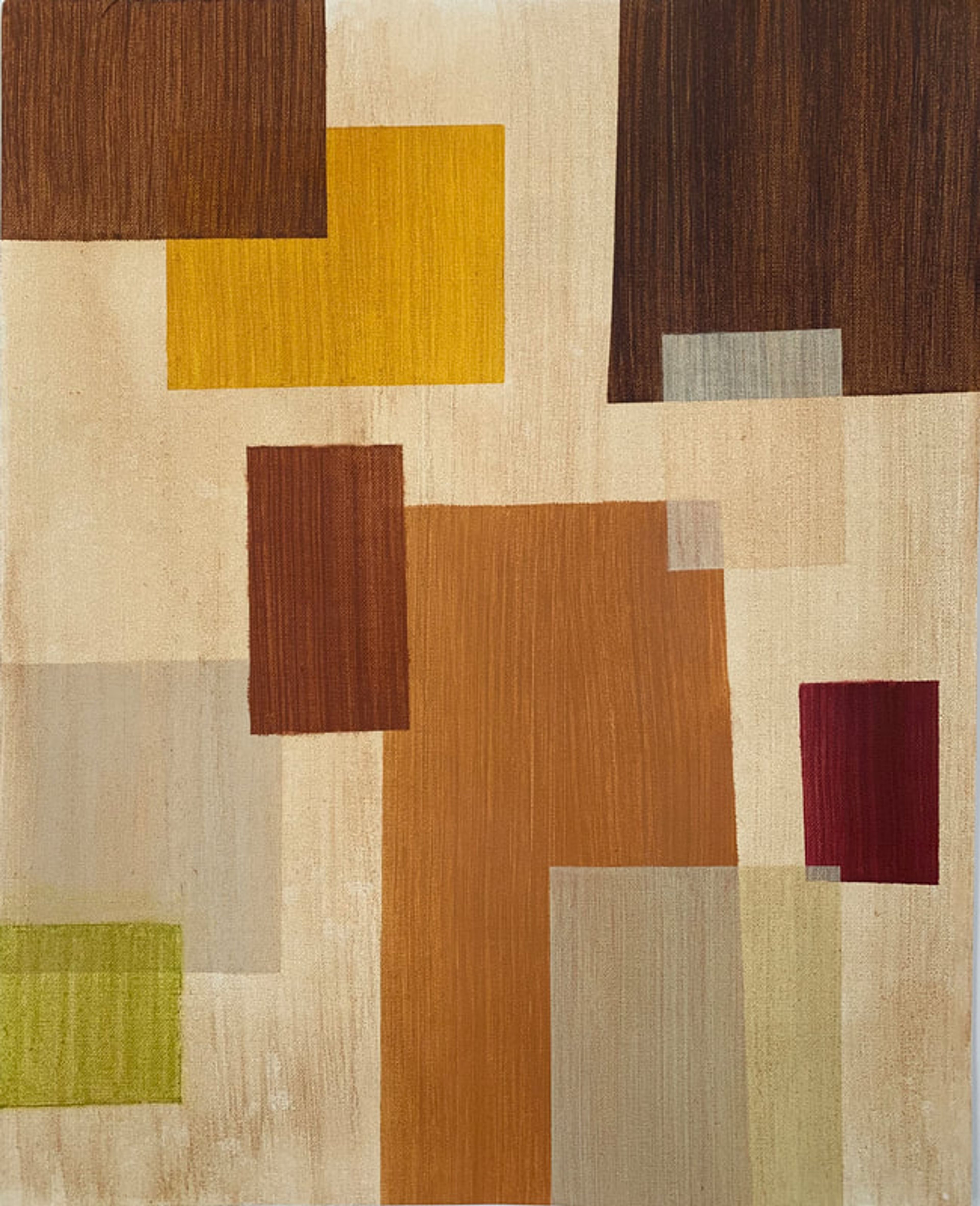 Boxes Layered B, Acrylic on canvas