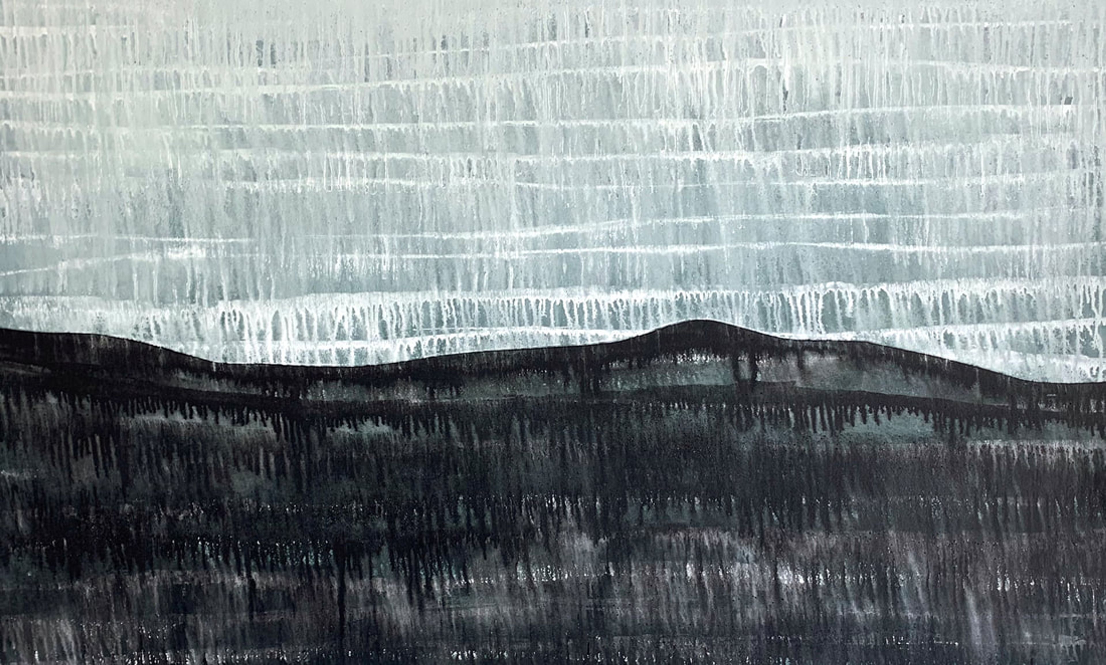 Ski Trails, Acrylic on canvas