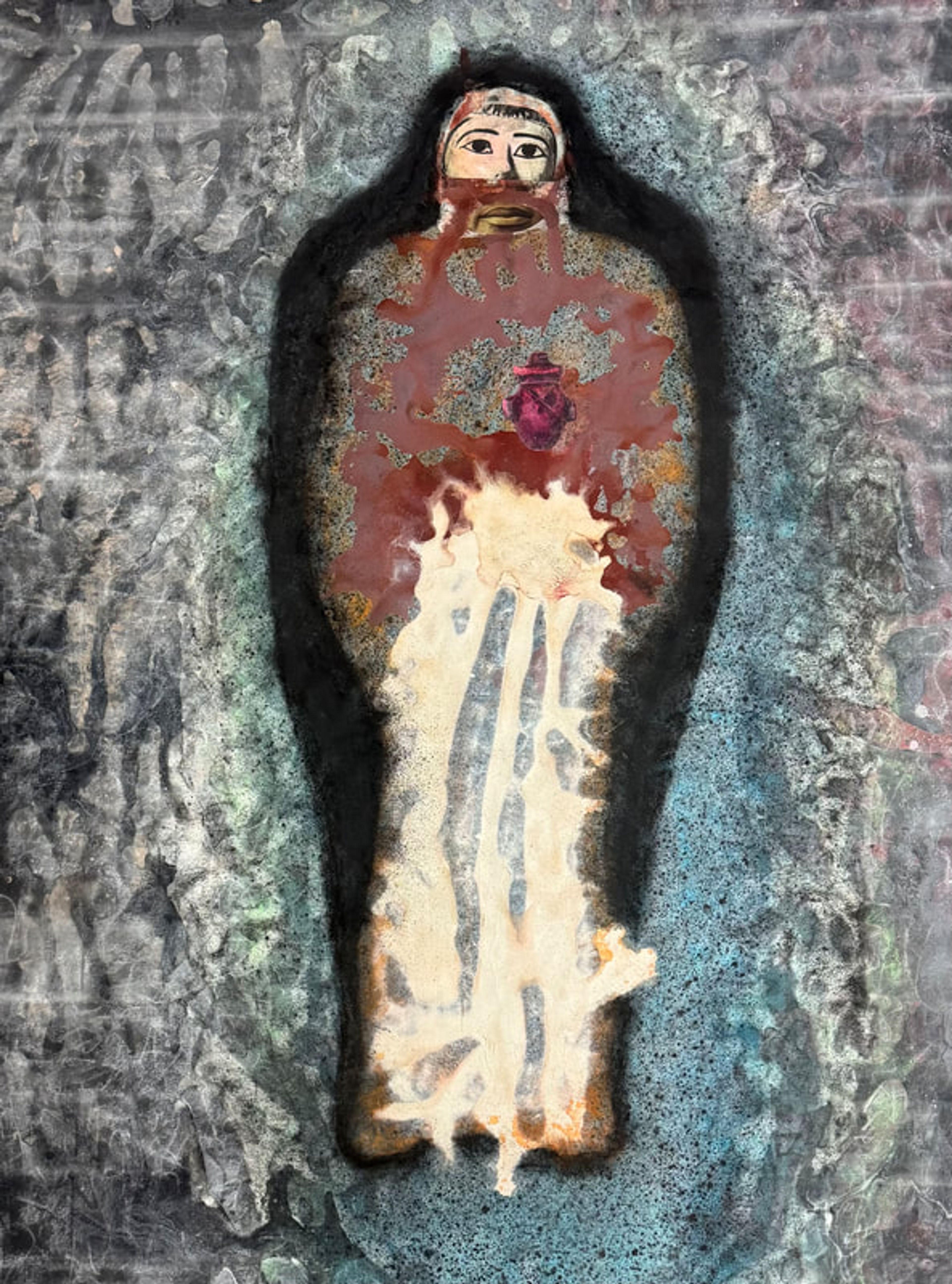 Sarcophagandy, Mixed media on canvas