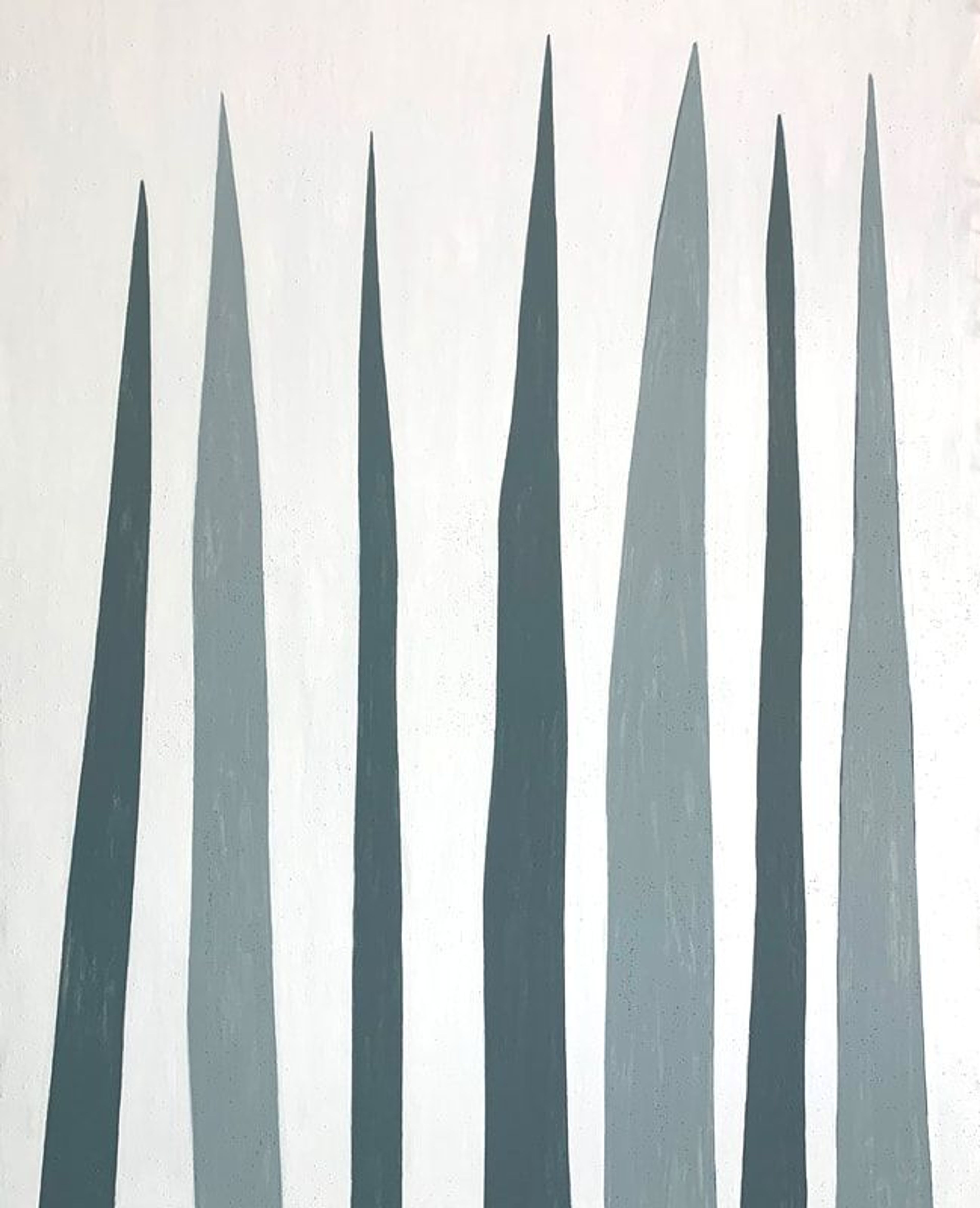 Peaks and Valleys, Acrylic on canvas, unstretched