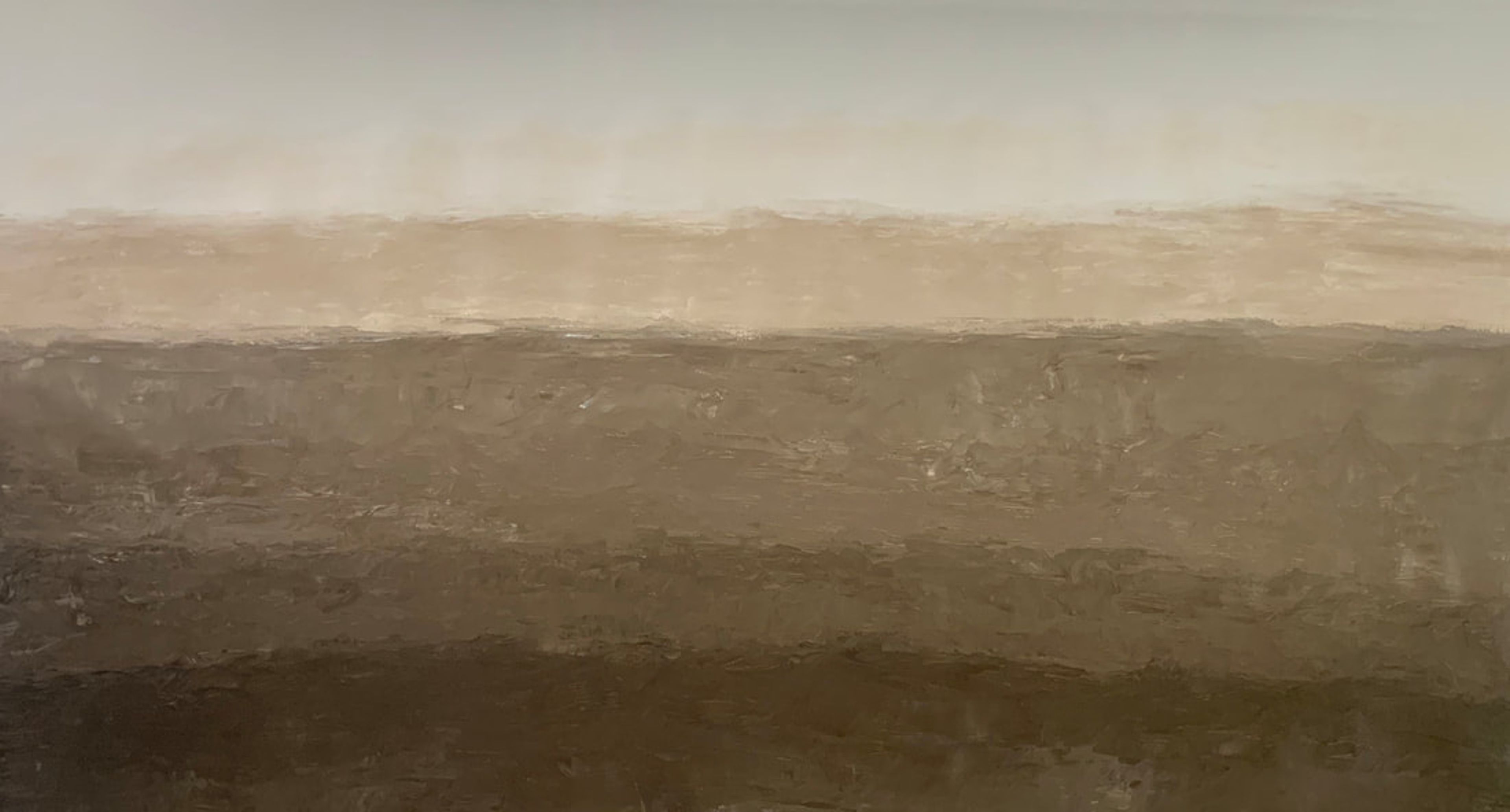Valley Mist, Acrylic on canvas, unstretched