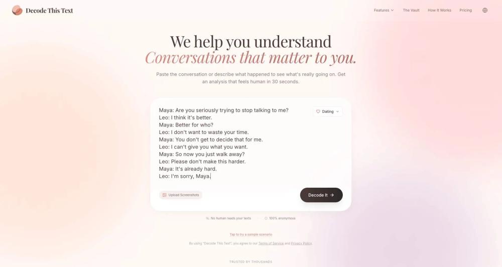 image of Decode This Text