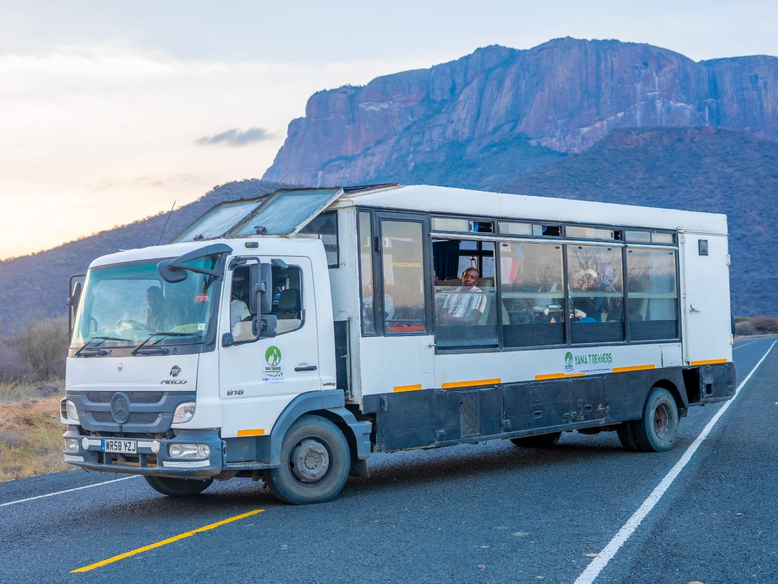 Yana Trekkers Overland Truck by Mt. Ololokwe