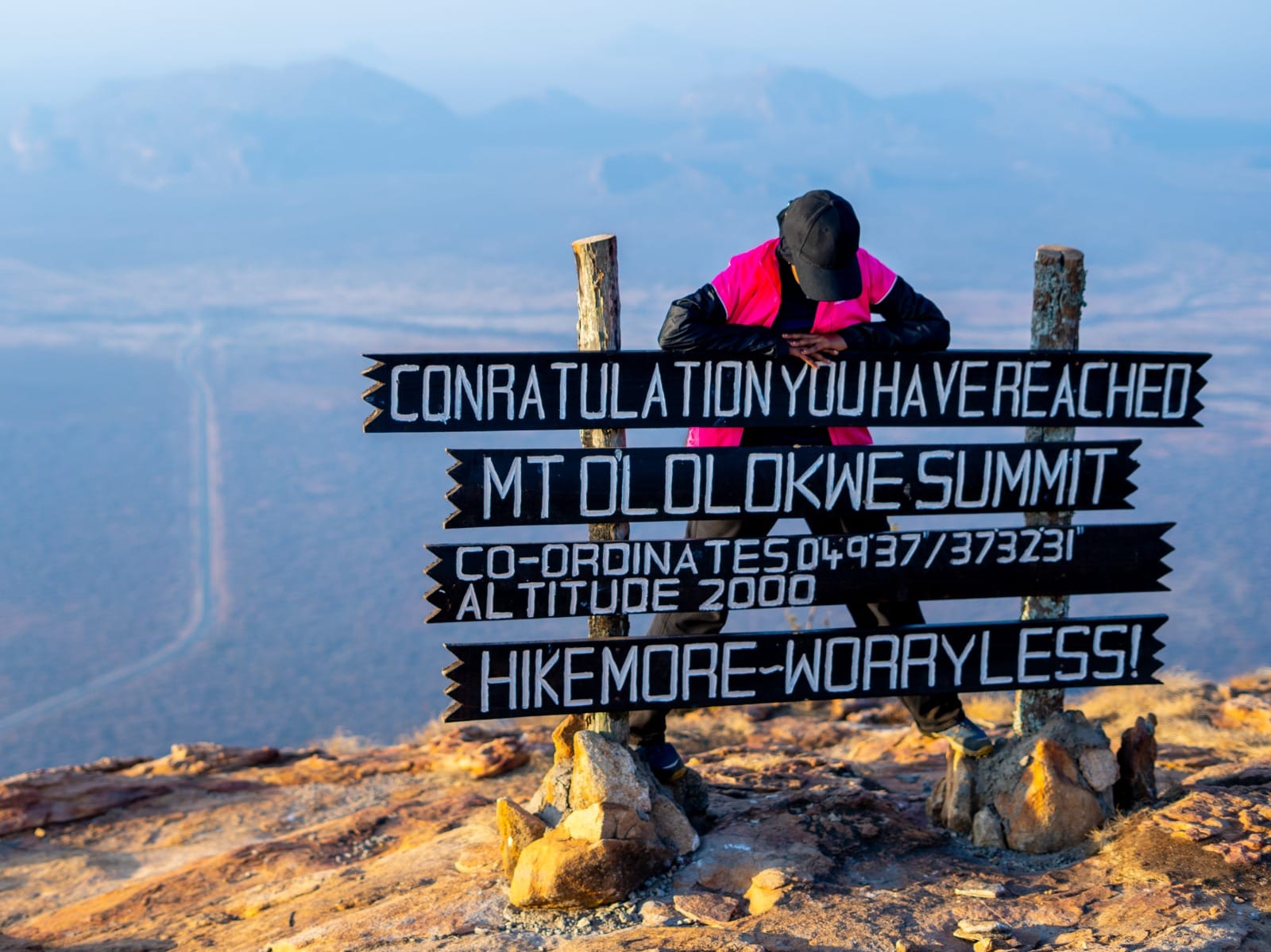 Reaching Mt. Ololokwe Summit