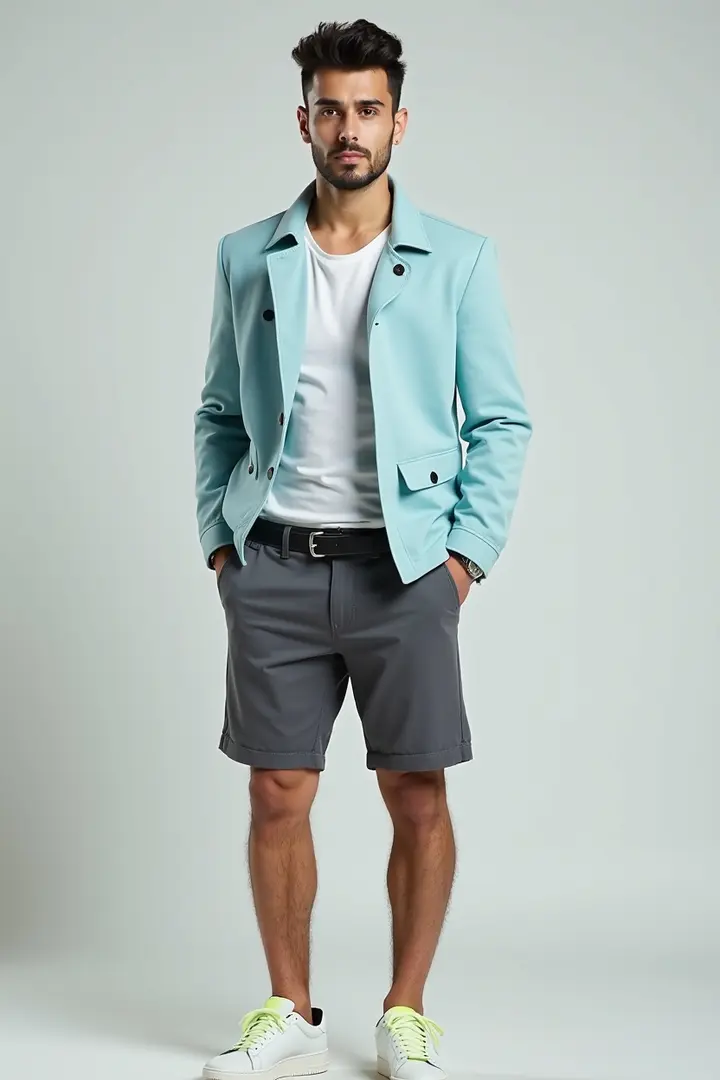 lightweight jackets, tailored shorts, and trendy accessories