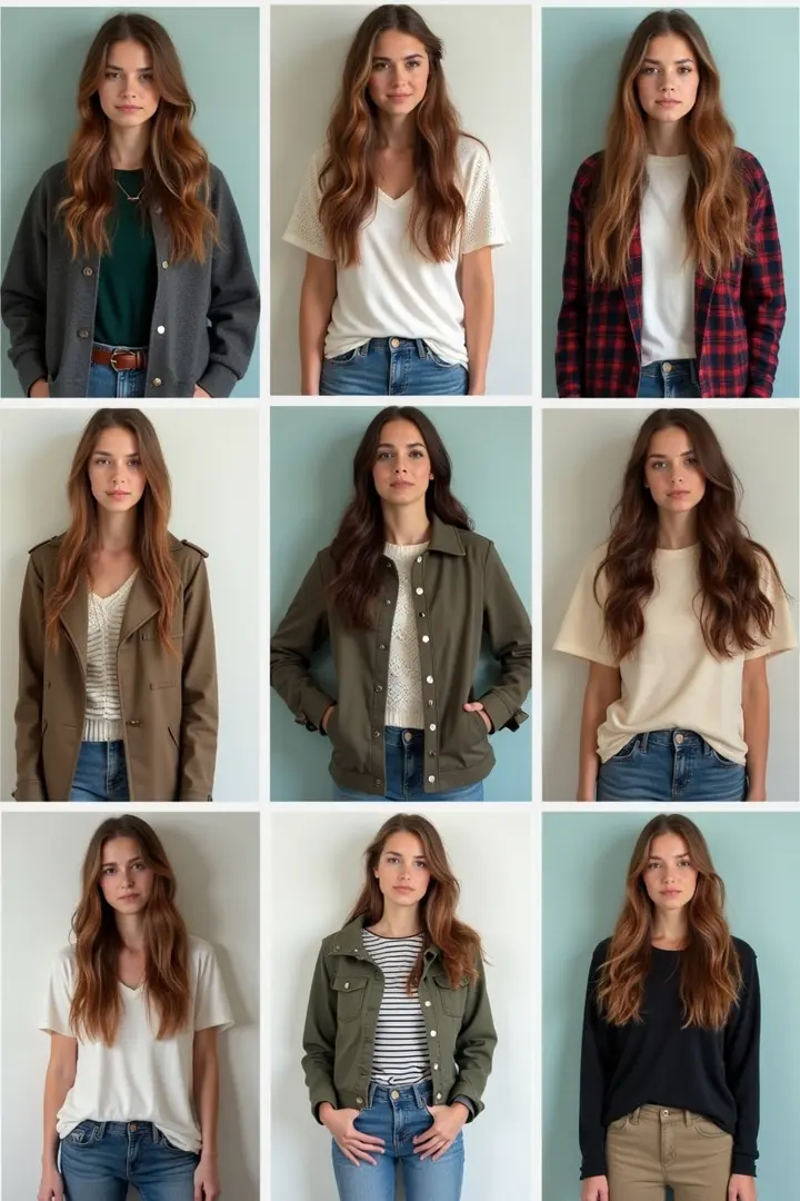 Outift ideas for girls with long hair