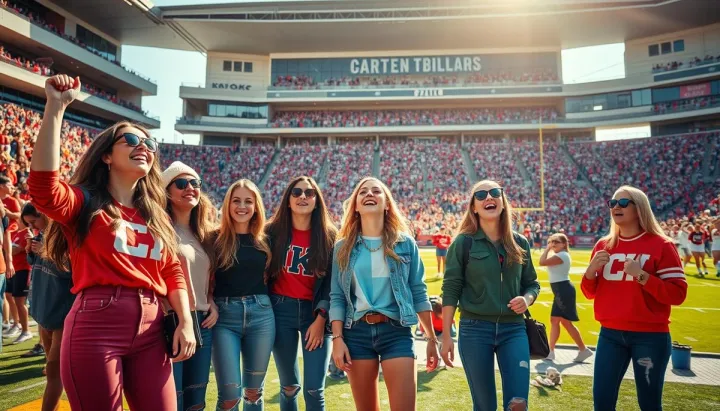 women college football outfits